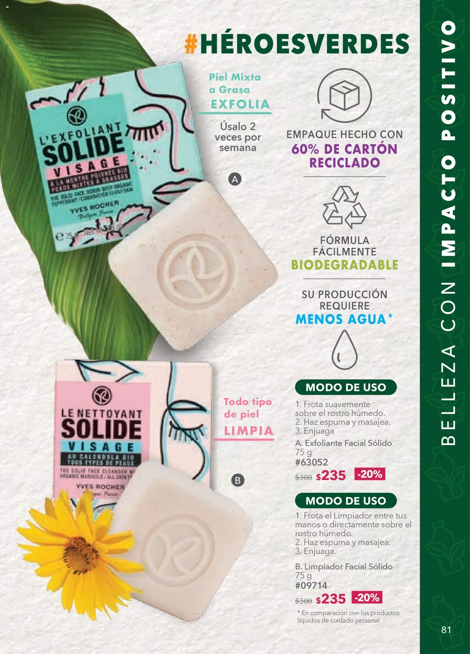 Nuevas ofertas de Yves Rocher válidas en toda la República Mexicana desde el 30.12.2025. ¡Encuentra las mejores ofertas en Yves Rocher campaña 1 2026! | Página: 83 | Productos: Exfoliante facial, Limpiador, Limpiador facial, Sobre