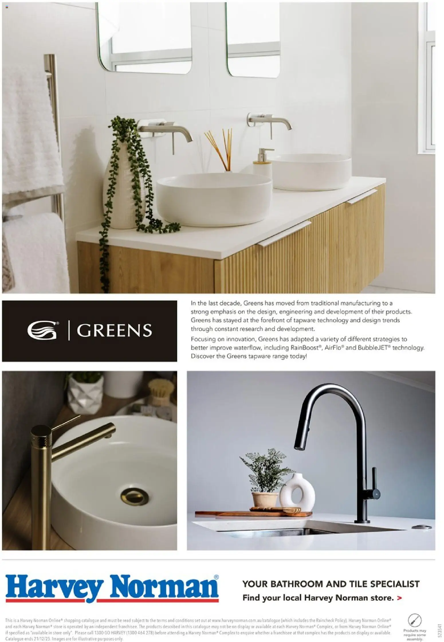 Harvey Norman catalogue - valid from 04.12.2025 | Page: 12 | Products: Greens, Bathroom
