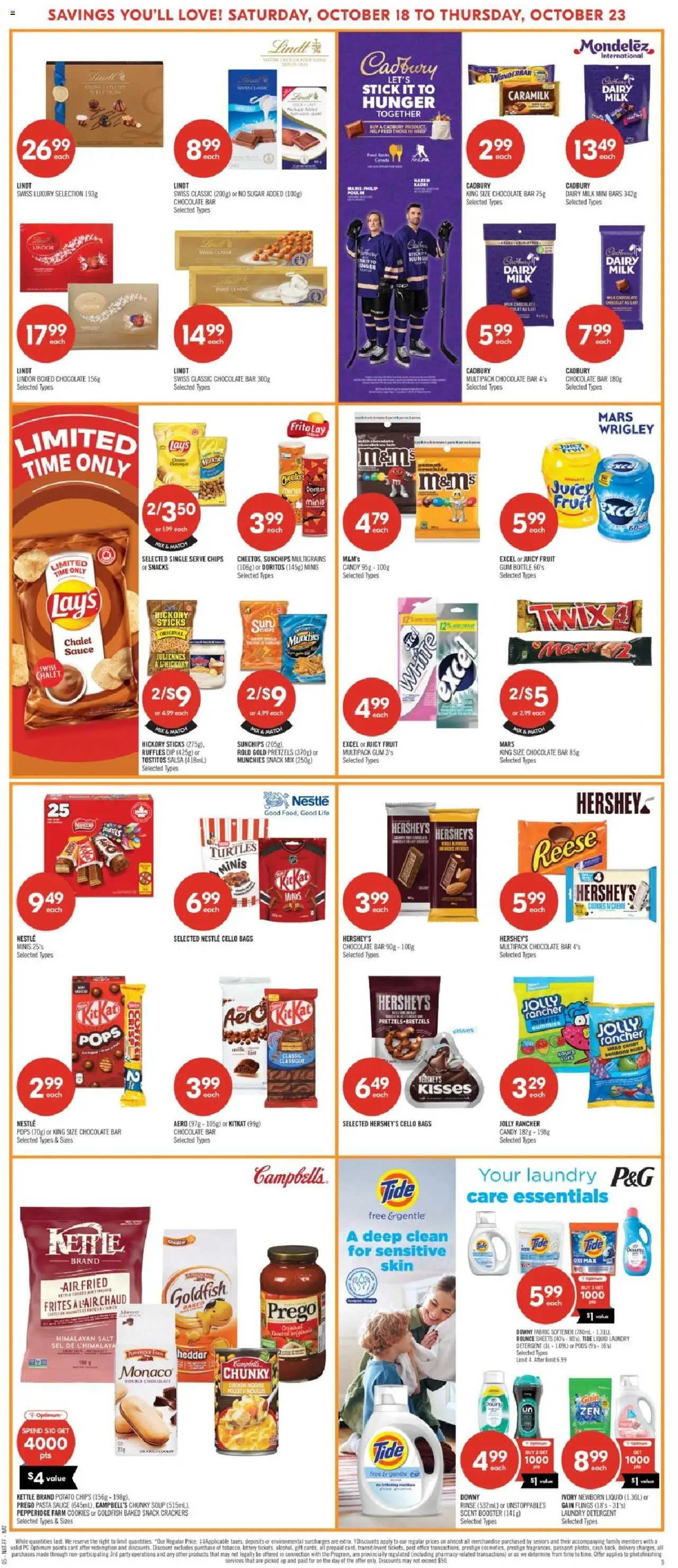 Shoppers flyer valid from 18.10.2025 | Page: 8 | Products: Cookies, Kettle, Fabric softener, Detergent