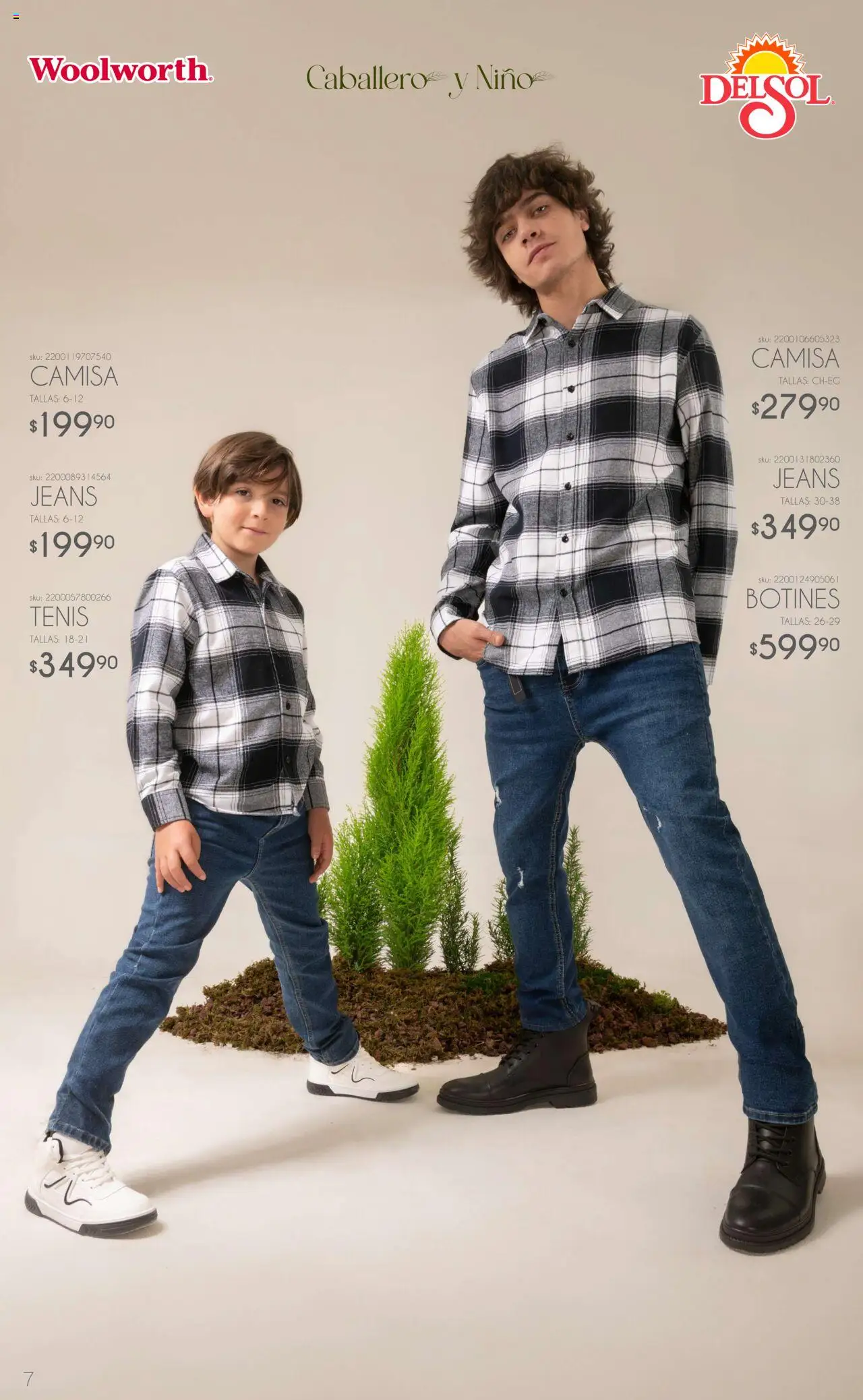 Nuevas ofertas de Del Sol y Woolworth válidas en toda la República Mexicana desde el 06.10.2025. ¡Encuentra las mejores ofertas en Del Sol y Woolworth - Catálogo Luce El Otoño! | Página: 7 | Productos: Tenis, Camisa, Botines