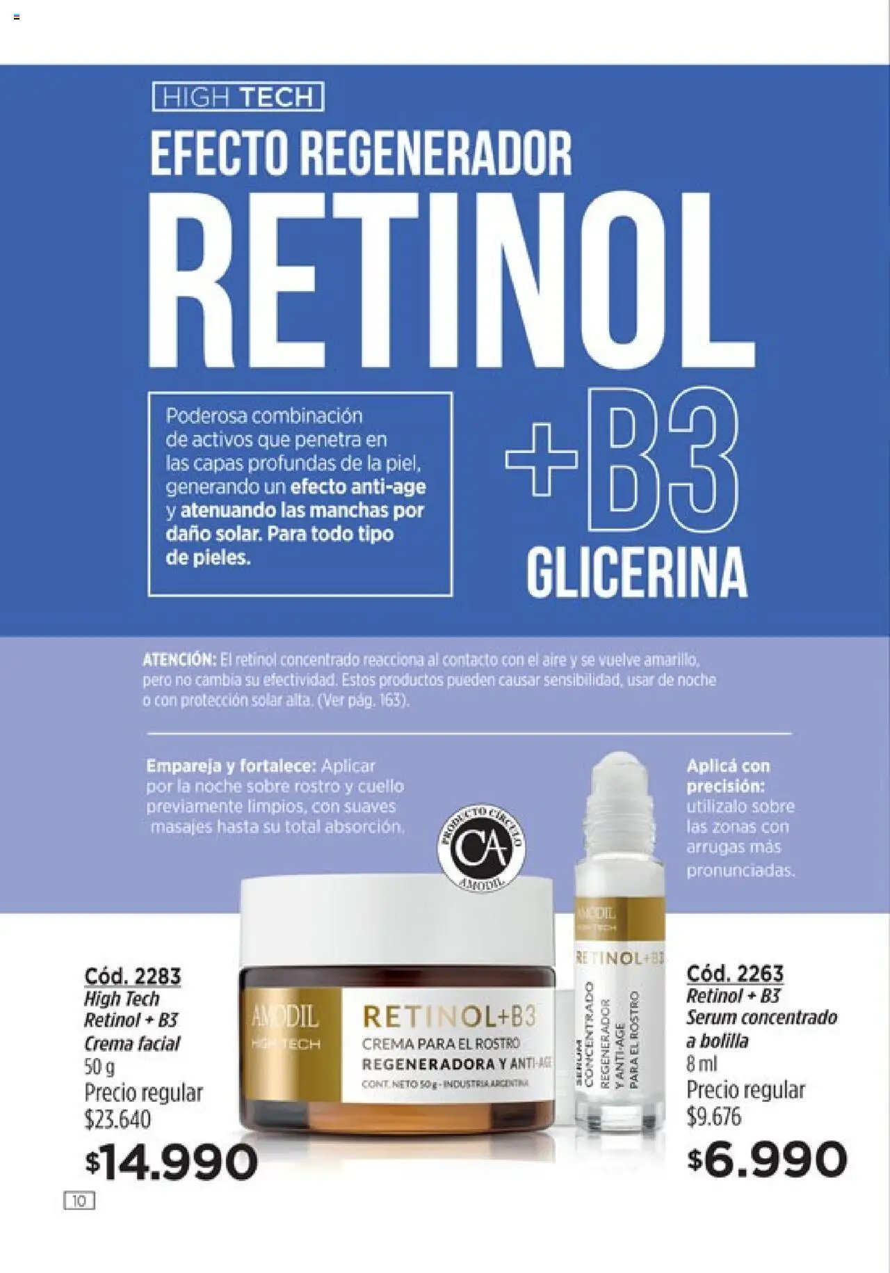 Catálogo Amodil Campaña 16 │ válido desde el 01.10.2025 | Página: 10 | Productos: Sobre, Serum, Crema