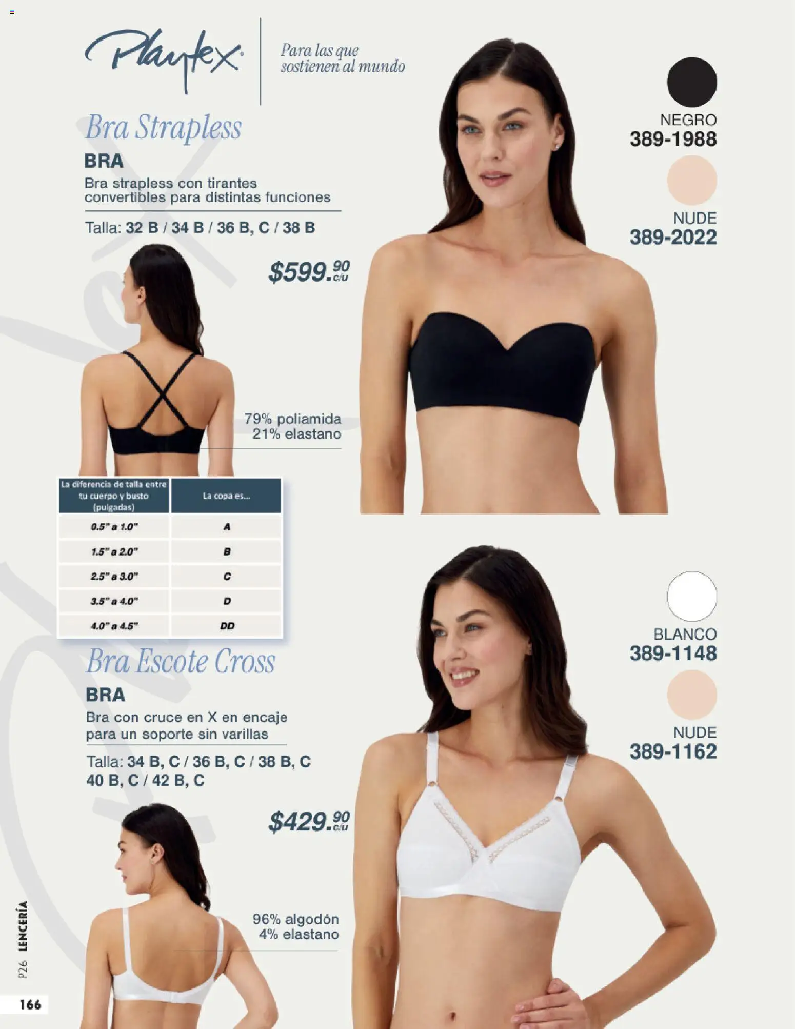 Nuevas ofertas de Andrea válidas en toda la República Mexicana desde el 25.01.2026. ¡Encuentra las mejores ofertas en Andrea catálogo Lencería & vestir interior! | Página: 62 | Productos: Algodón, Tirantes, Lenceria