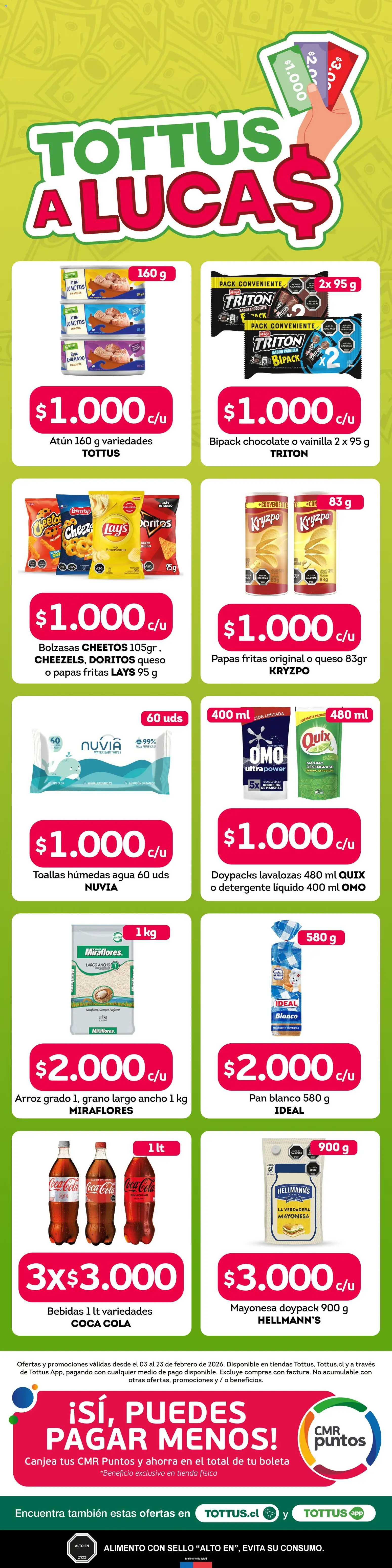 Tottus ofertas  │ válido desde el 03.02.2026 | Página: 1