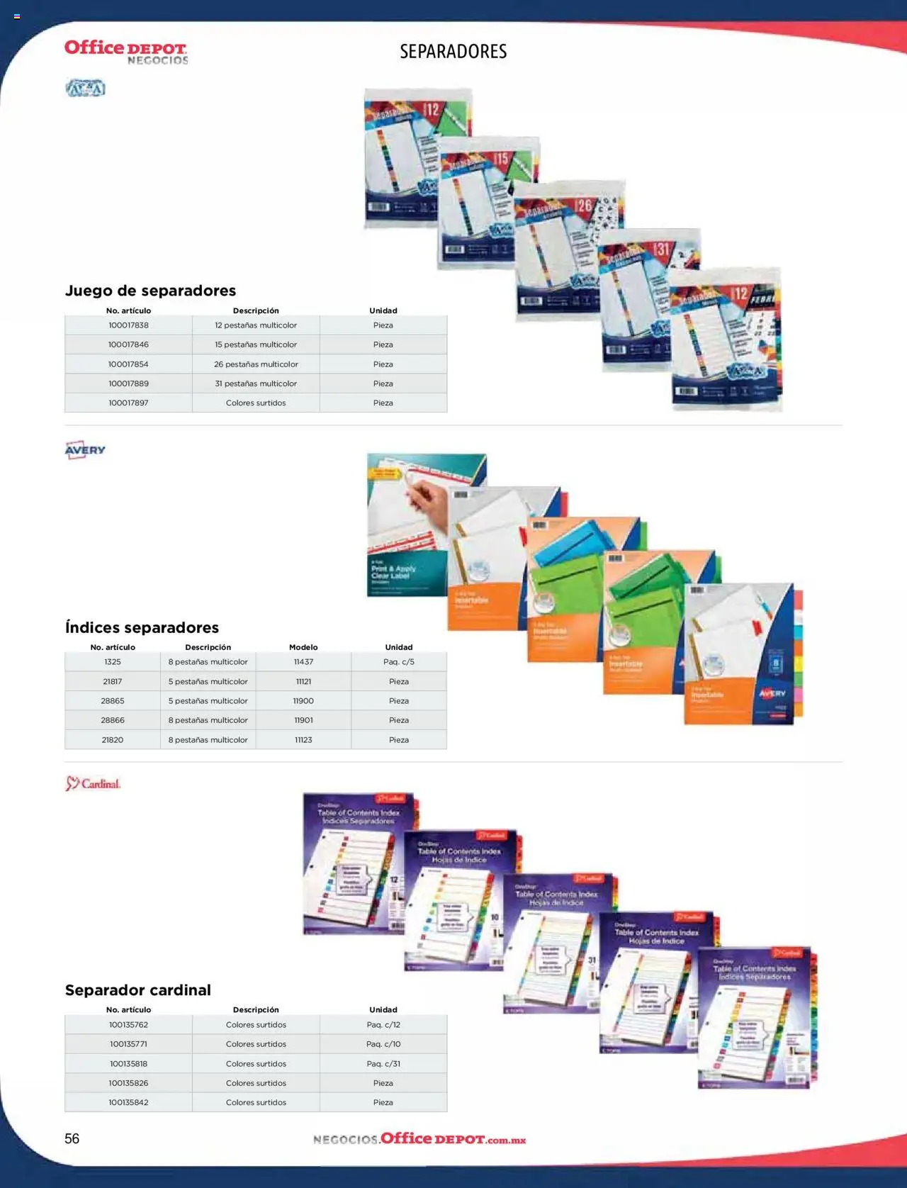 Nuevas ofertas de Office Depot válidas en toda la República Mexicana desde el 09.01.2025. ¡Encuentra las mejores ofertas en Office Depot catálogo 2025! | Página: 58 | Productos: Juego