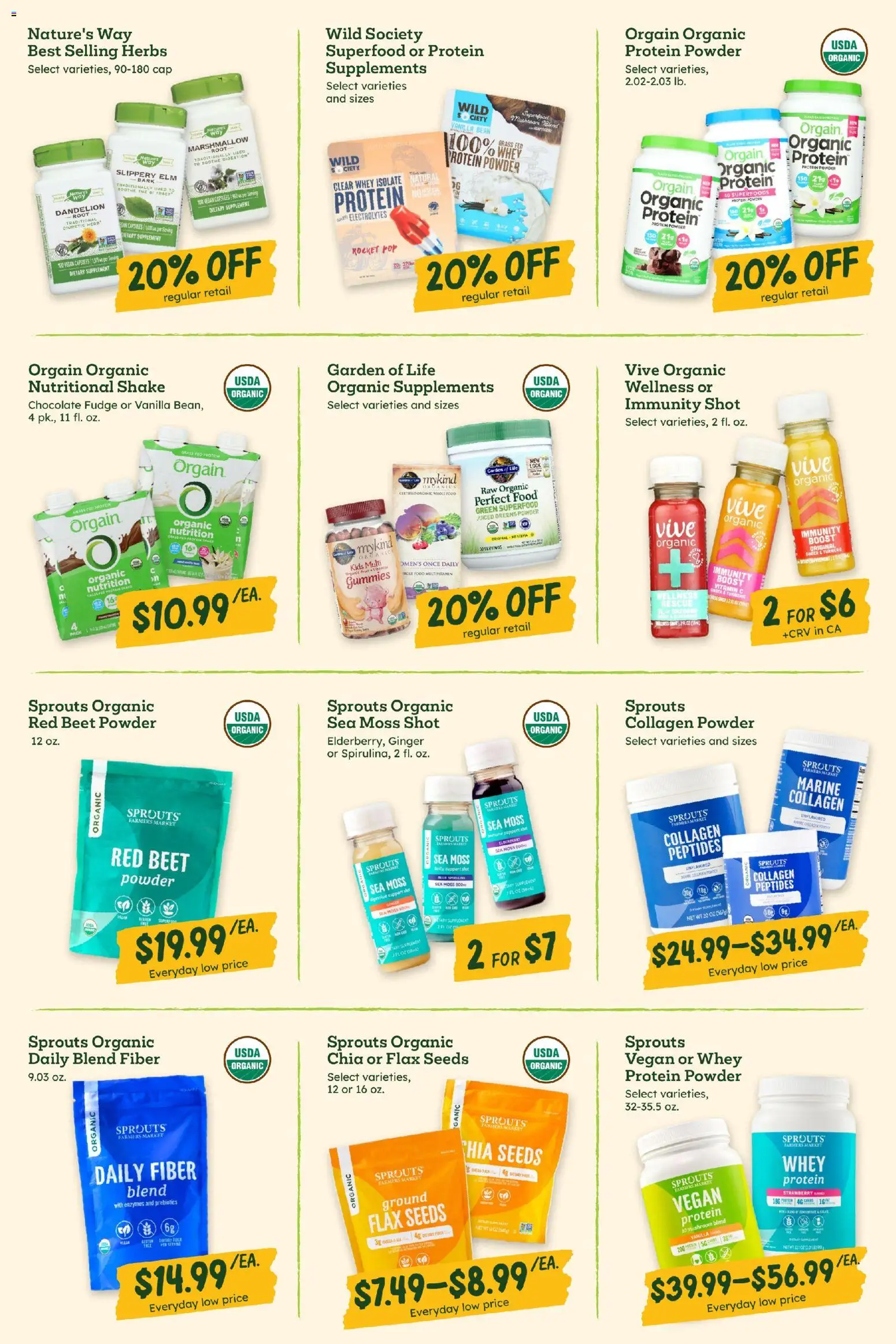 Sprouts Monthly Ad - valid from 25.03.2026 | Page: 33 | Products: Vitamin, Ginger, Beet, Cap
