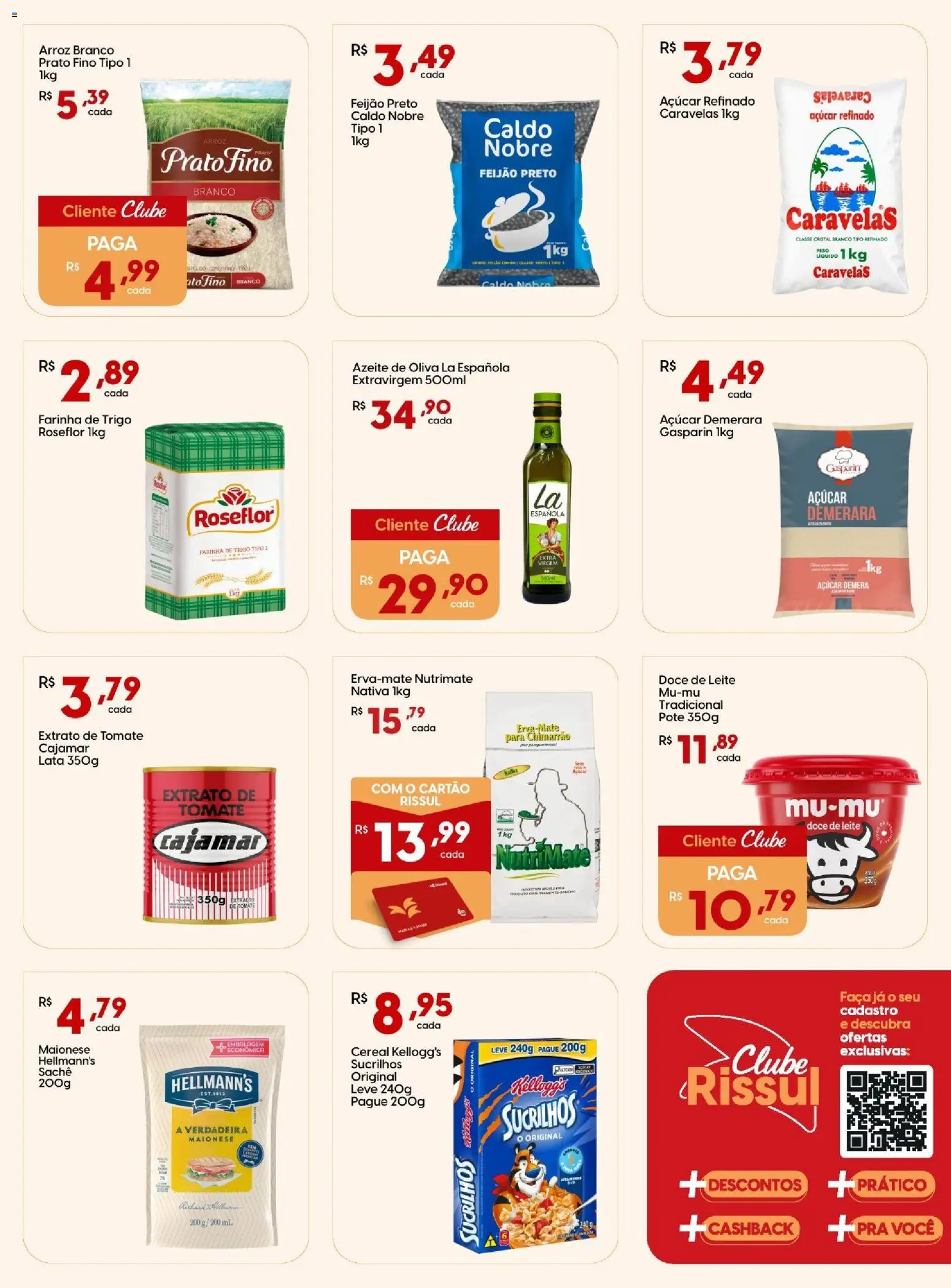 Rissul Folheto - válido de 15.01.2026 | Página: 4 | Produtos: Faca, Açúcar, Maionese, Azeite