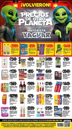 Vista previa Yaguar catálogo válido desde el 02.03.2026 | Página: 1 | Productos: Maquina de afeitar, Yerba, Polvo, Suavizante