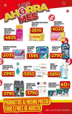 Supermercado DIA Ofertas │ válido desde el 13.08.2025 | Página: 34 | Productos: Toallas, Acondicionador, Desodorante, Pañales