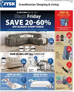 Preview of JYSK Black Friday Flyer from shop JYSK valid from 20.11.2025