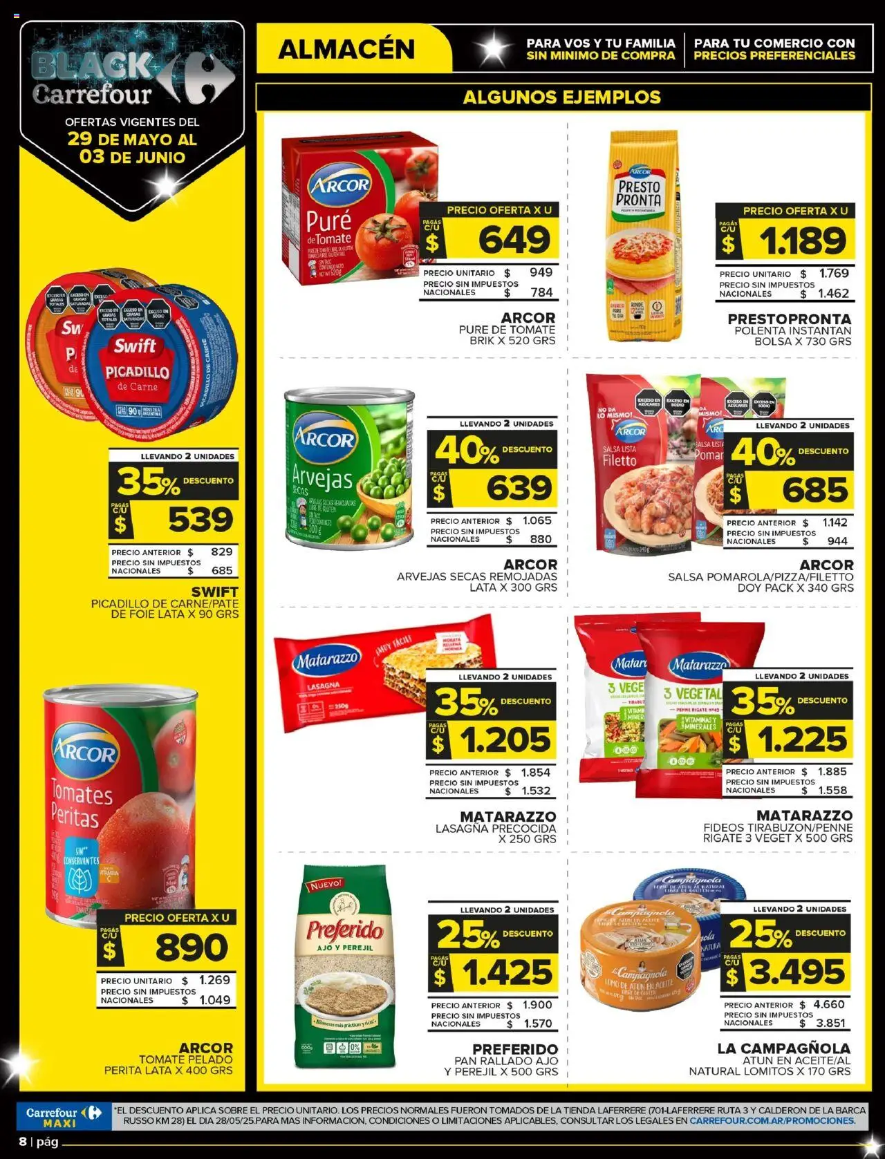 Carrefour Maxi catálogo │ válido desde el 29.05.2025 | Página: 8 | Productos: Vitaminas, Aceite, Fideos, Perejil