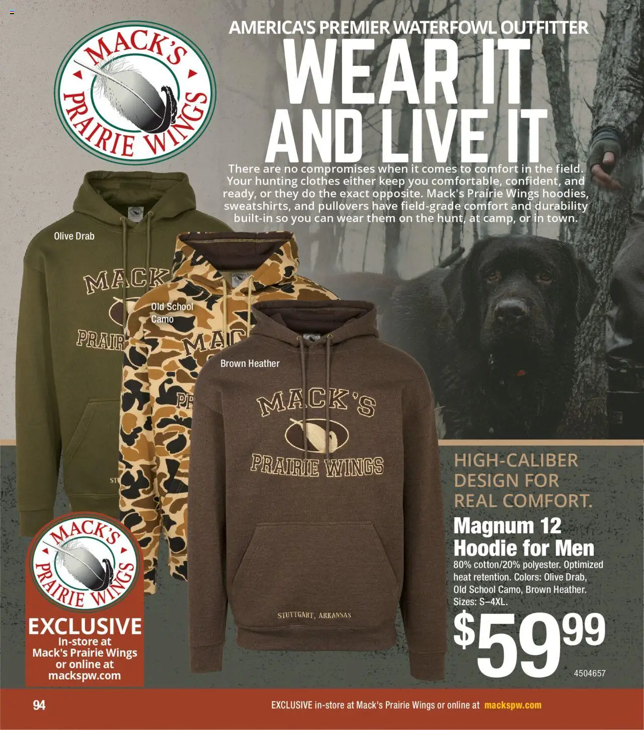 Cabela's Waterfowl 25 - valid from 01.10.2025 | Page: 94 | Products: Clothes, Hoodie, Waterfowl