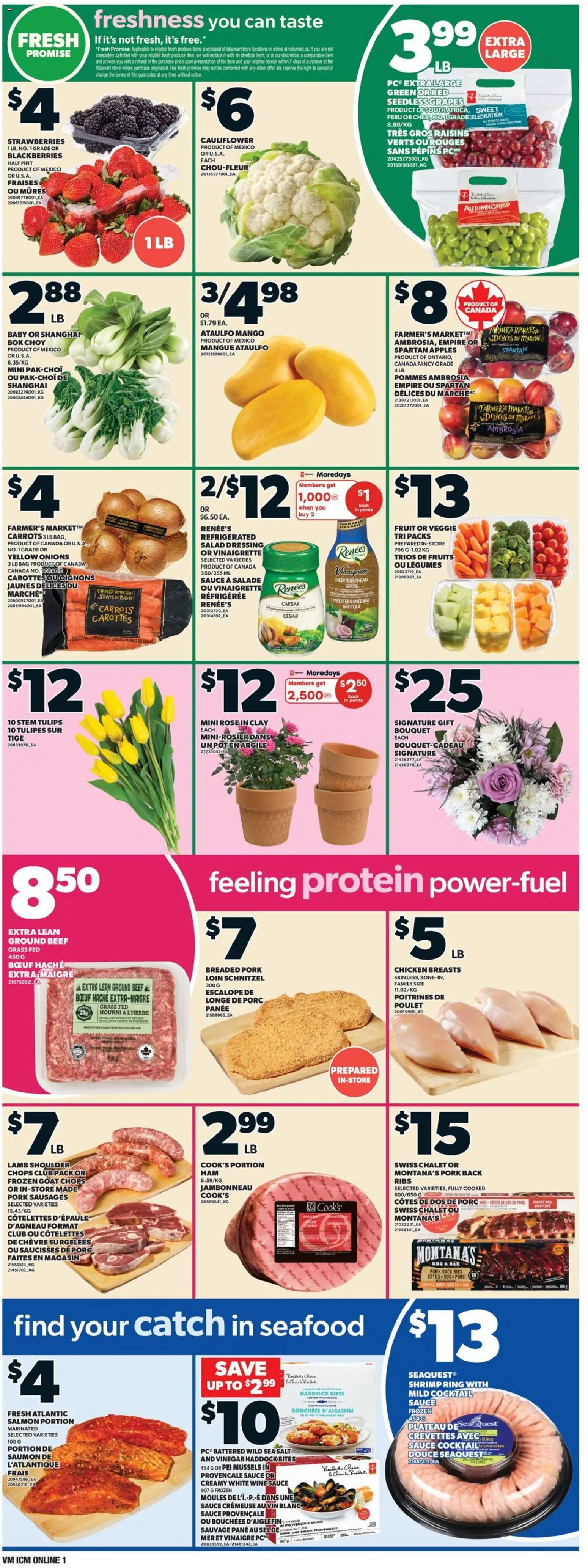 Valu Mart flyer valid from 19.03.2026 | Page: 3 | Products: Beef, Bag, Pork, Apples