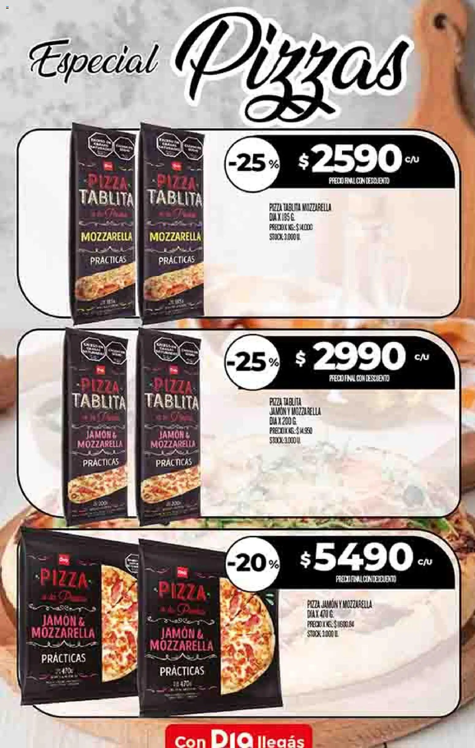 Dia - Ofertas - Salta y Jujuy │ válido desde el 14.01.2026 | Página: 10 | Productos: Jamón, Pizza