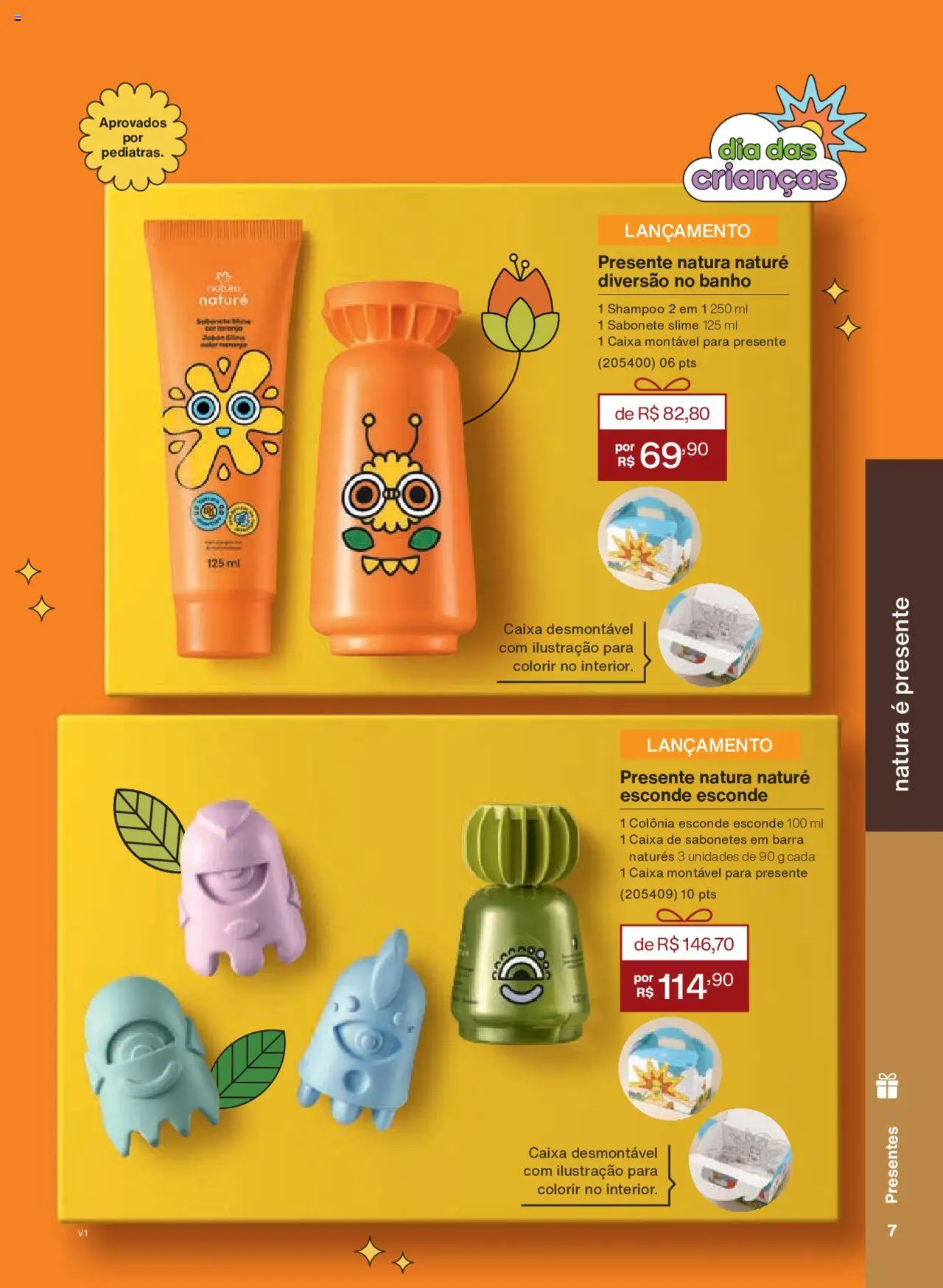 Natura Folheto - válido de 18.08.2025 | Página: 7 | Produtos: Shampoo, Slime, Caixa, Sabonete