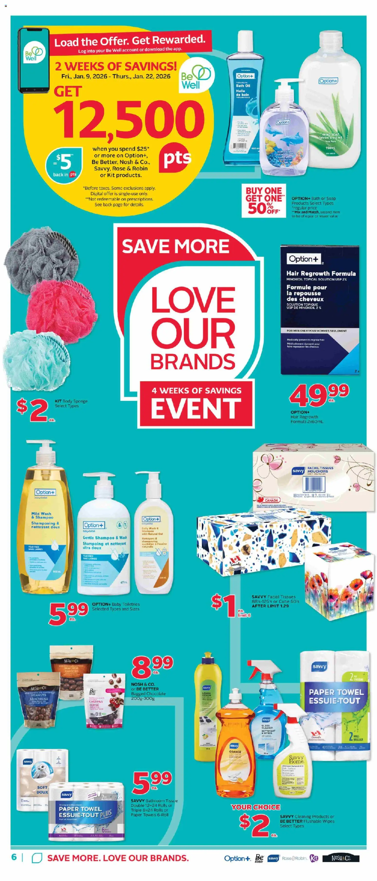 Rexall flyer valid from 16.01.2026 | Page: 11 | Products: Sponge, Soap, Bath, Chocolate