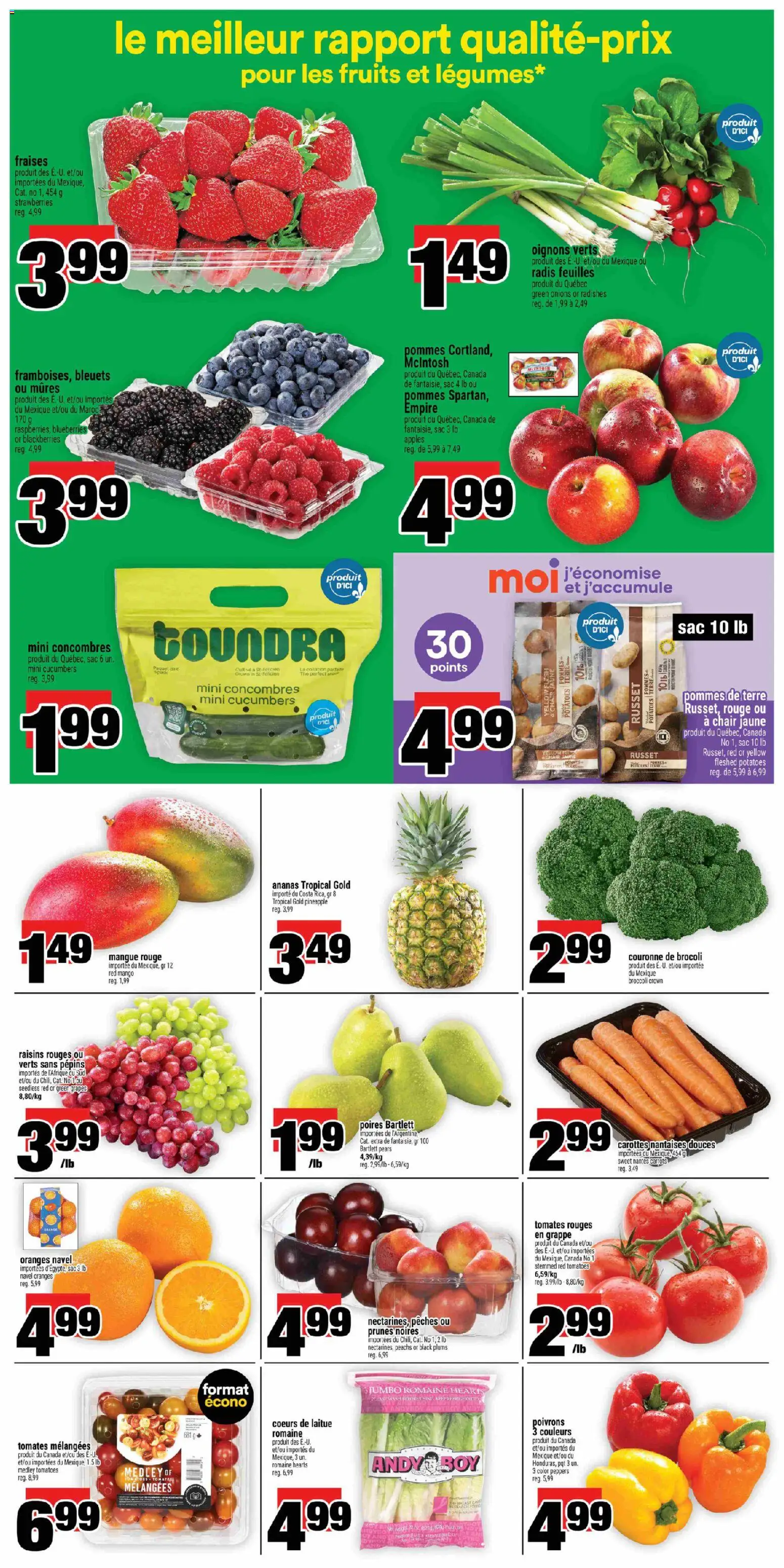 Super C flyer valid from 23.04.2026 | Page: 8 | Products: Cucumbers, Potatoes, Chair, Oranges
