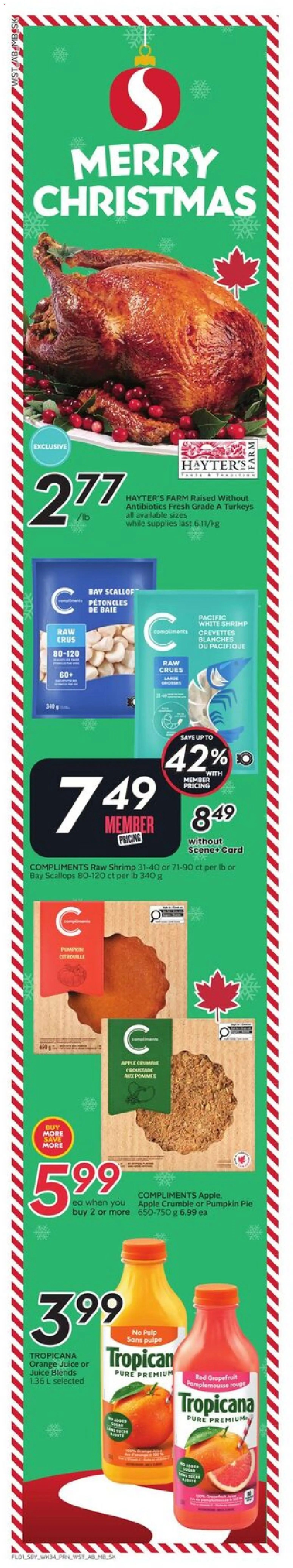 Safeway flyer valid from 18.12.2025 | Page: 2 | Products: Pumpkin, Juice