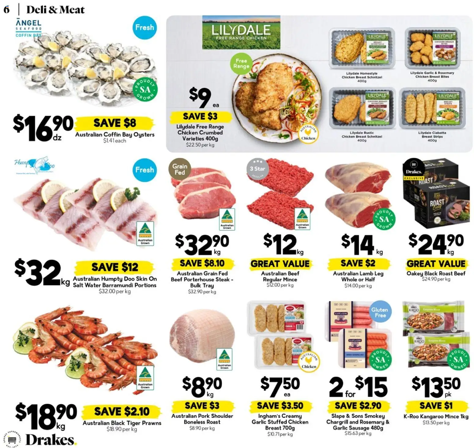 Drakes catalogue - valid from 18.03.2026 | Page: 6 | Products: Chicken, Beef, Oysters, Garlic