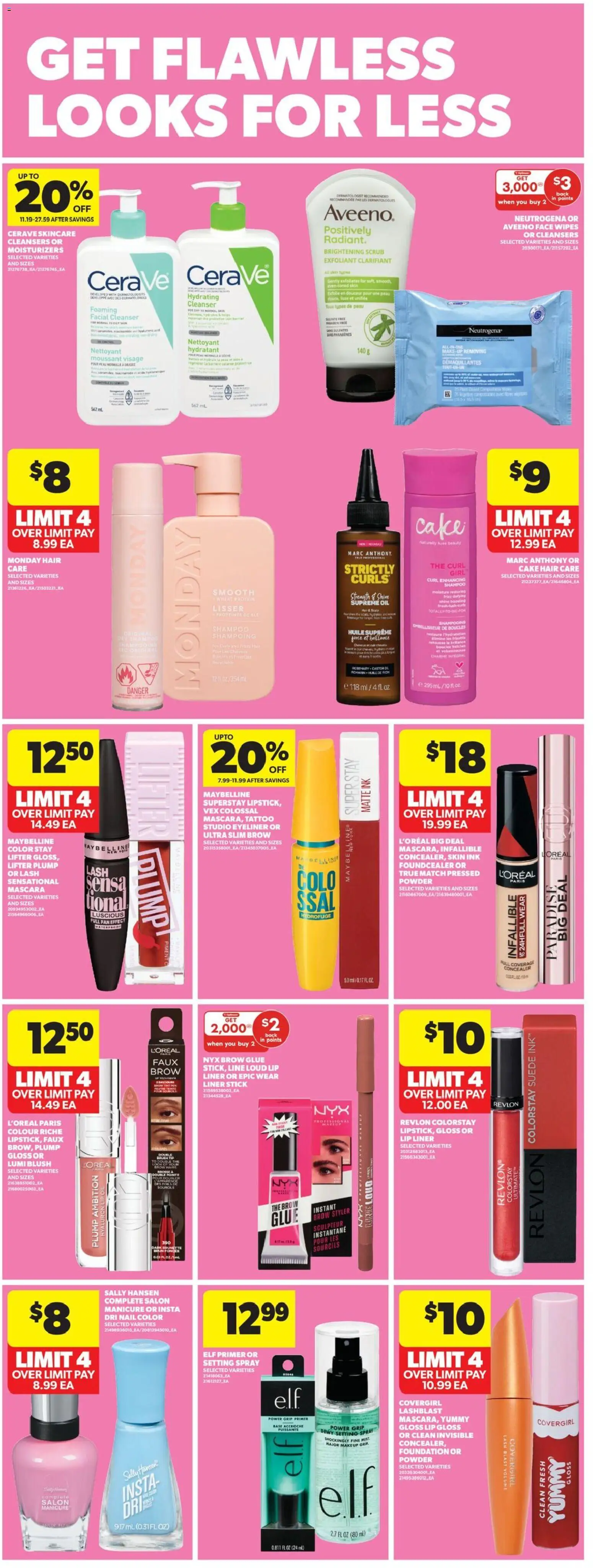 Real Canadian Superstore flyer valid from 12.02.2026 | Page: 29 | Products: Fan, Concealer, Mascara, Eyeliner