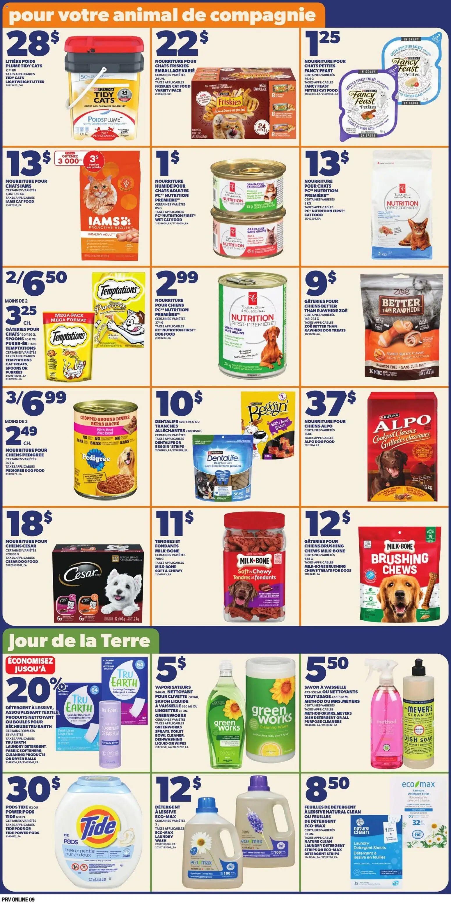 Provigo flyer valid from 16.04.2026 | Page: 10 | Products: Turkey, Dryer, Detergent, Butter