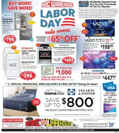 Preview of ABC Warehouse weekly ads valid from 07.09.2025