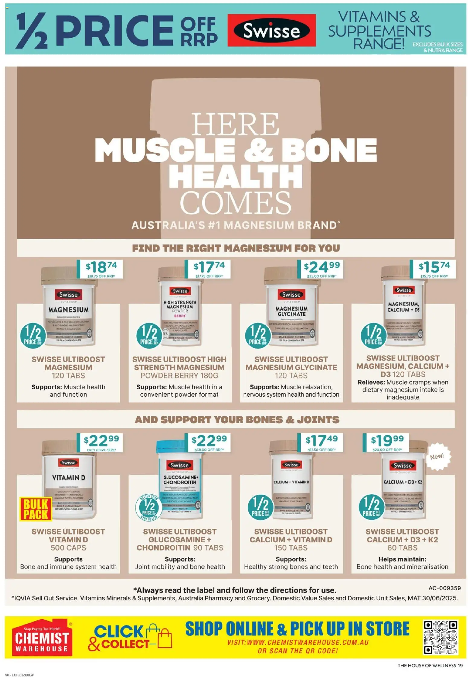 Chemist Warehouse catalogue - valid from 15.12.2025 | Page: 19 | Products: Powder, Domestic, Tablets, Vitamin