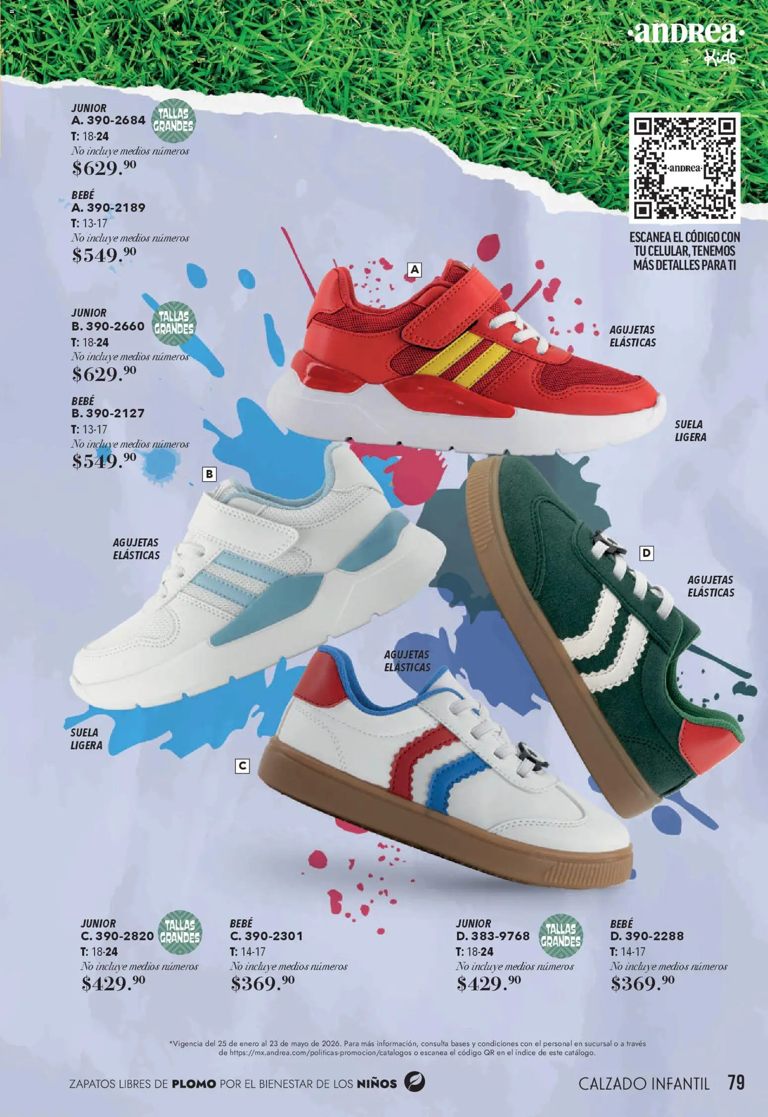 Nuevas ofertas de Andrea válidas en toda la República Mexicana desde el 22.03.2026. ¡Encuentra las mejores ofertas en Andrea catálogo Lo más top! | Página: 79 | Productos: Zapatos