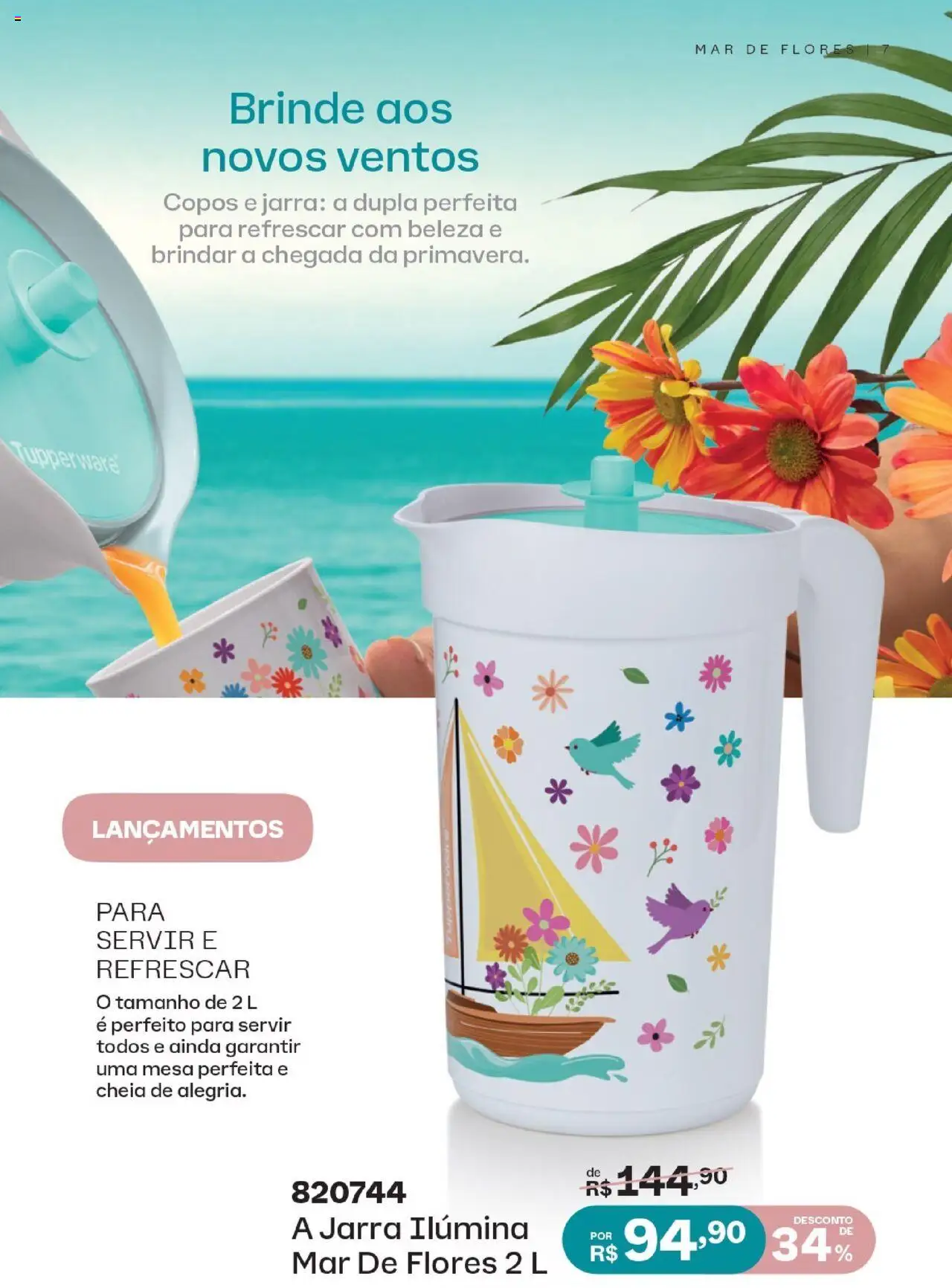 Tupperware Folheto - válido de 01.09.2025 | Página: 7 | Produtos: Mesa, Flores, Jarra, Copos