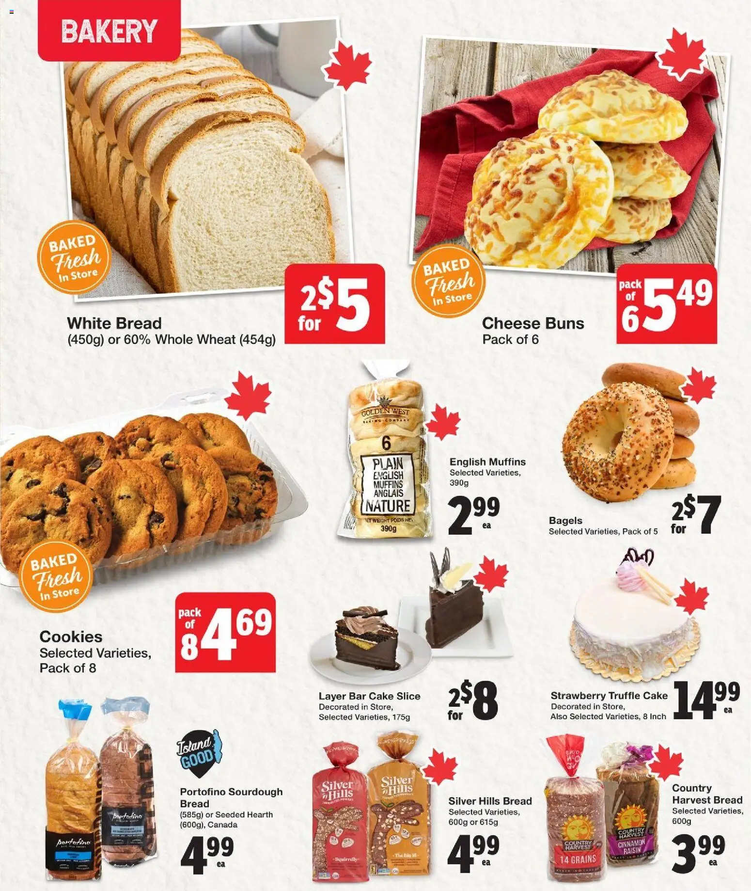 Quality Foods flyer valid from 05.03.2026 | Page: 6 | Products: Cookies, Bakery, Cheese, Bread
