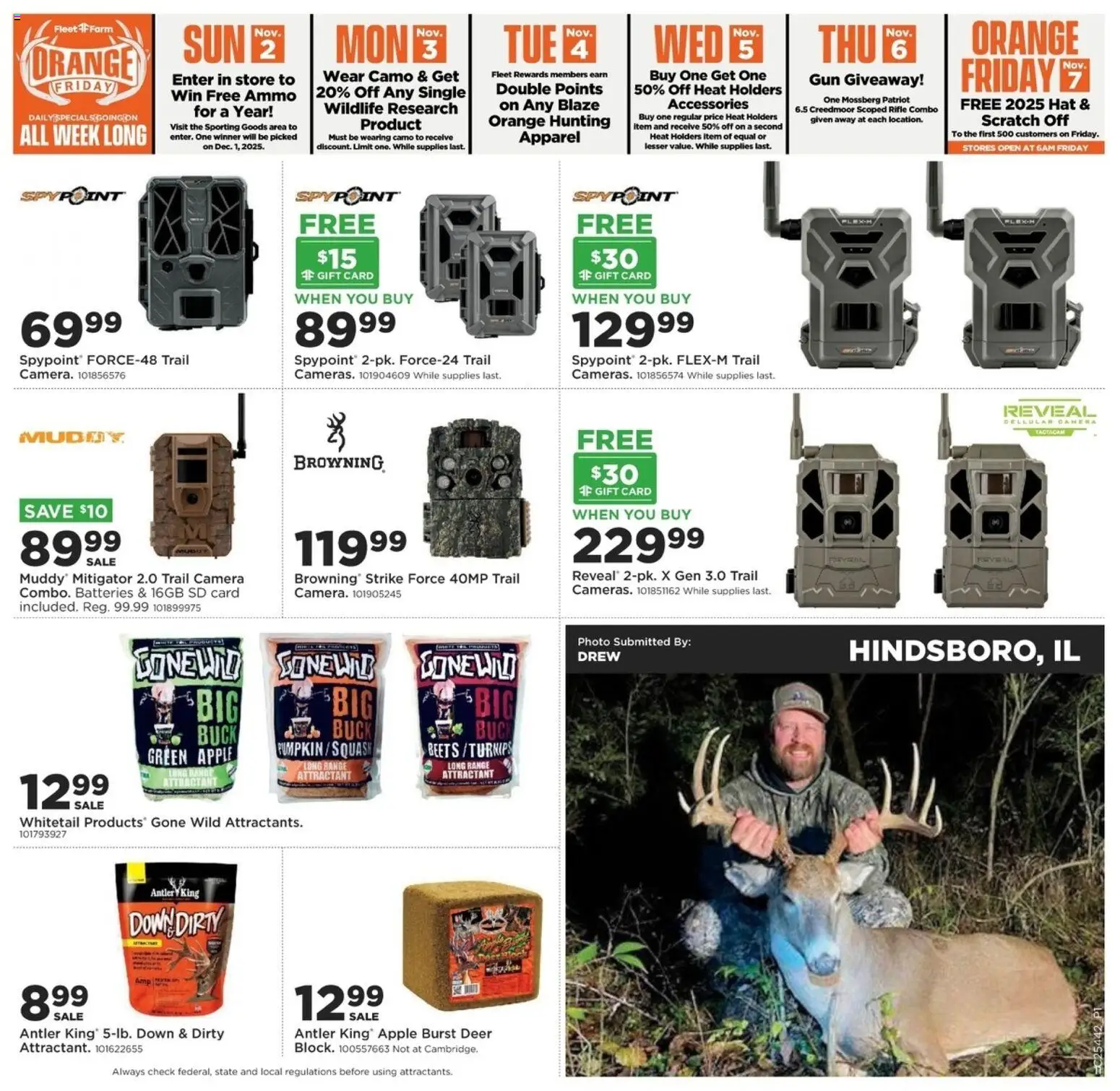 Mills Fleet Farm Hunt Week MN/ND - valid from 30.10.2025 | Page: 11 | Products: Squash, Hat, Ammo, Trail Camera