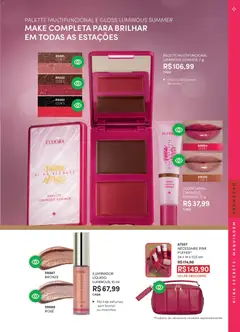 Eudora - Revista 6/2026 - Pré-Visualização do folheto da loja Eudora, válido de 01.04.2026 | Página: 33 | Produtos: Maquiagem, Gloss labial, Necessaire, Iluminador