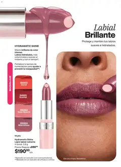 Vista previa de Hydramatic Shine Lápiz labial radiante, 4 tonos. 3,6 g, nuevo folleto de la tienda, válido en México a partir del 02.04.2026 | Página: 80