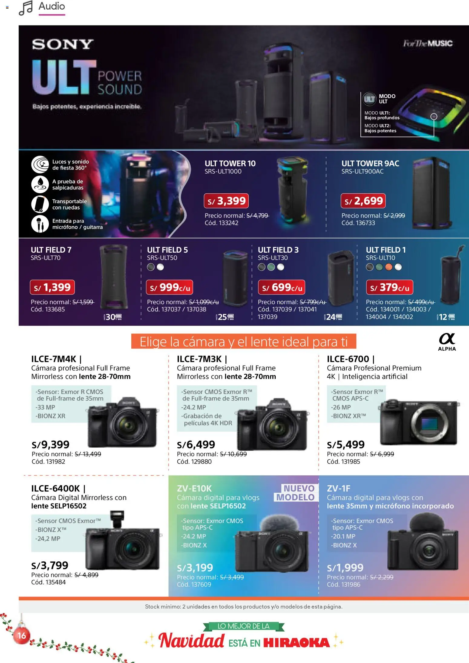 Catálogo Hiraoka válido desde 06.12.2025 | Página: 16 | Productos: Audio, Cámara, Micrófono