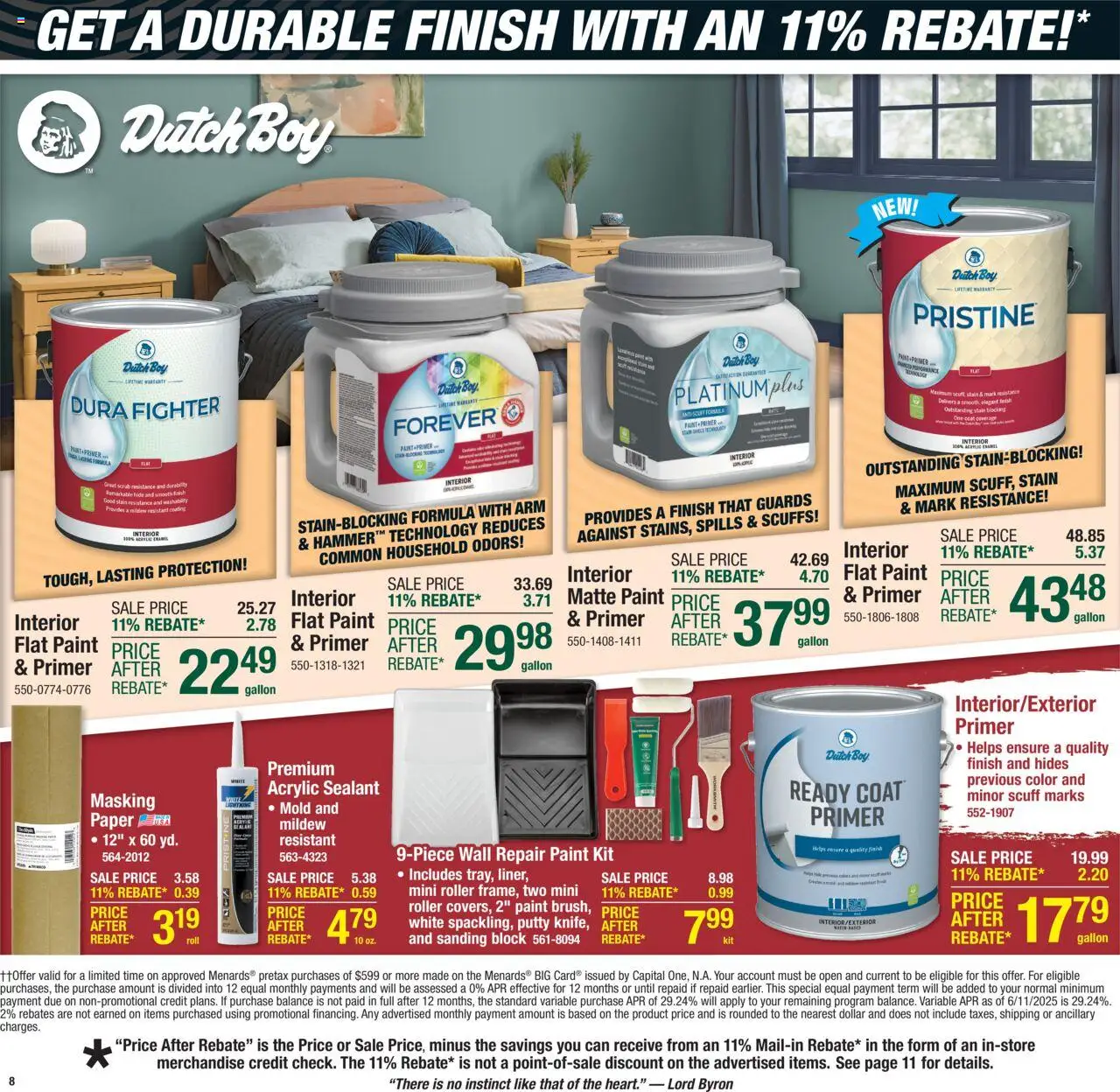 Menards Weekly Ad - valid from 03.07.2025 | Page: 11 | Products: Sealant, Acrylic, Coat