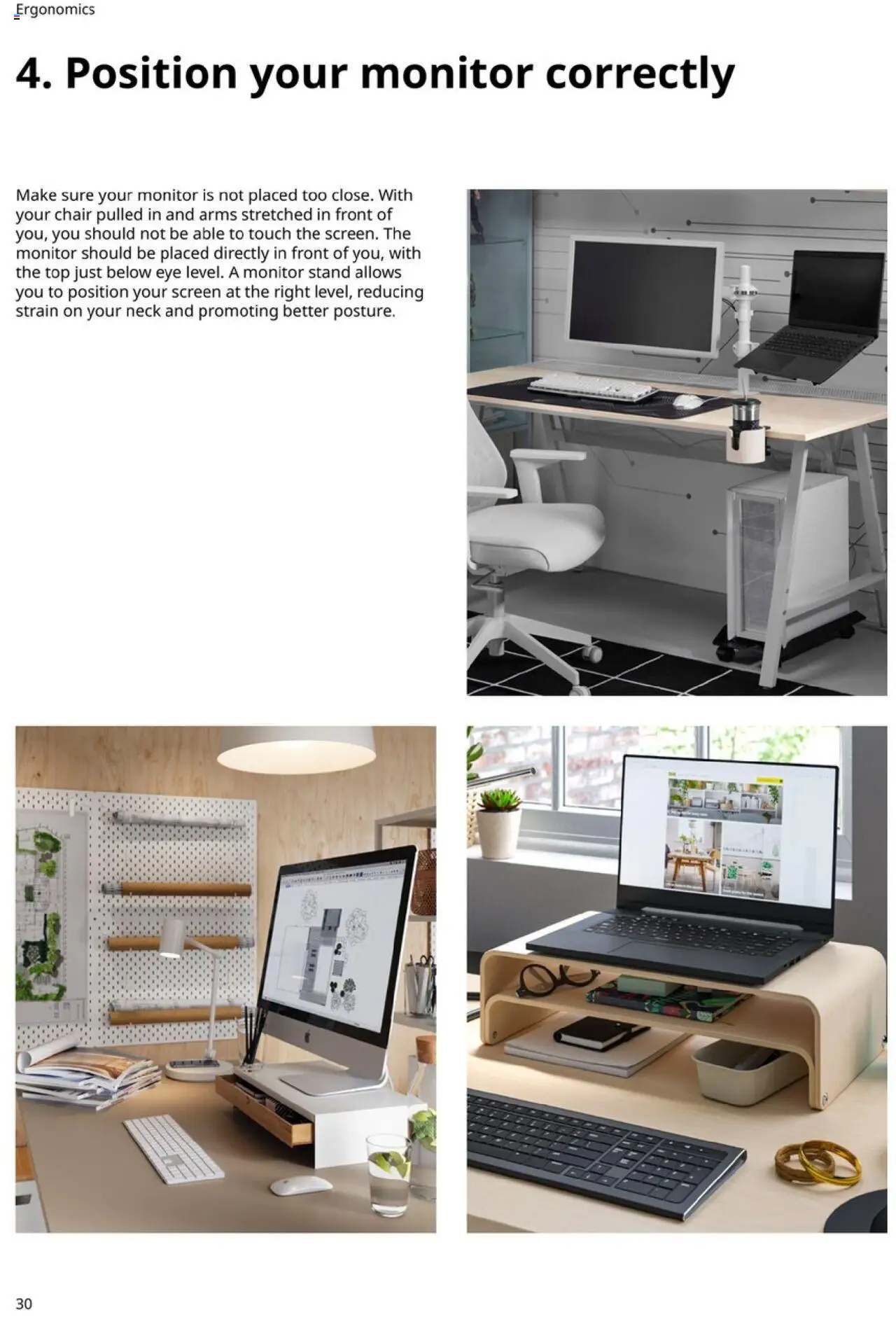 IKEA Office Brochure 2025 - valid from 01.03.2025 | Page: 30 | Products: Chair, Monitor