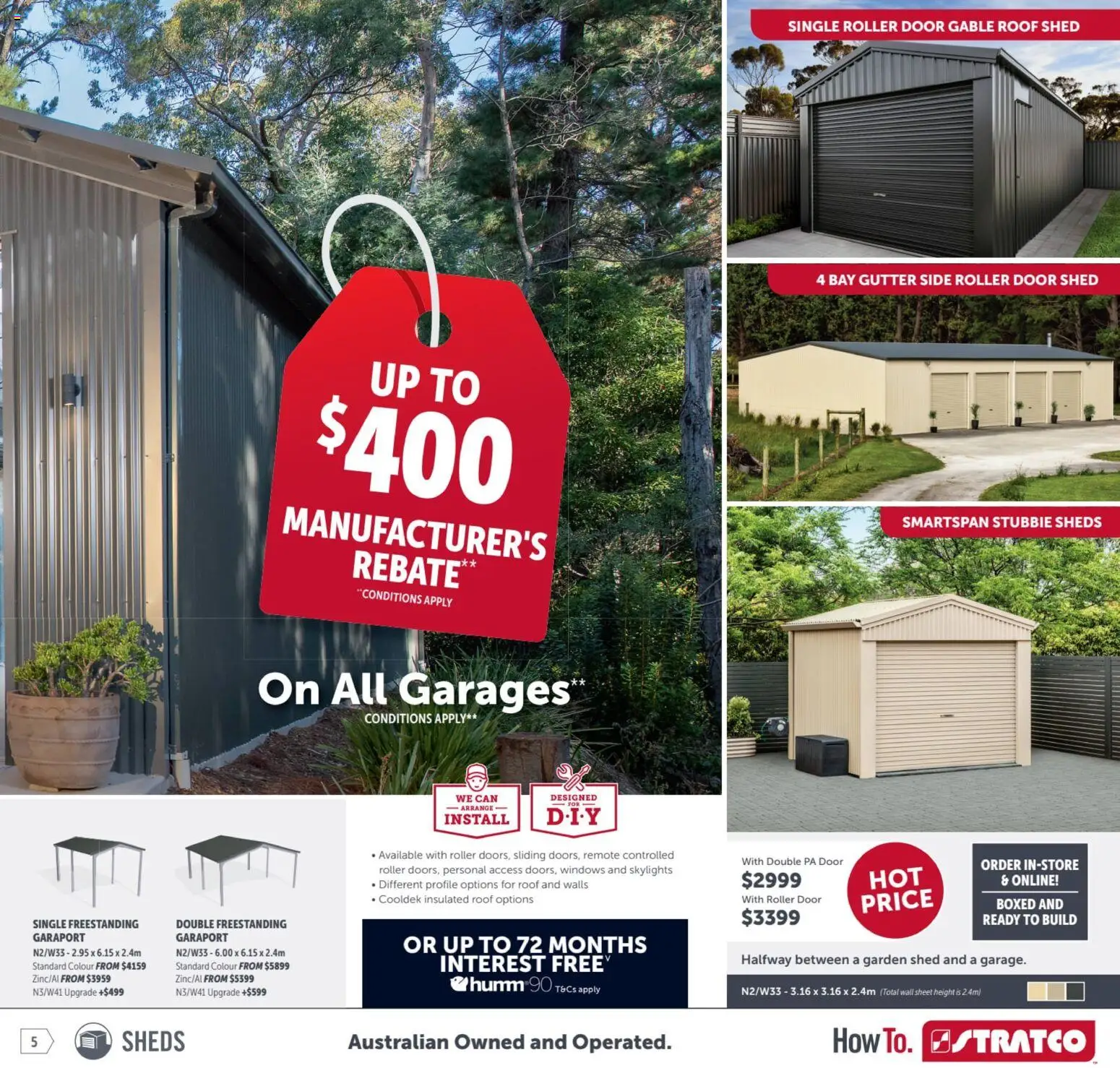 Stratco catalogue - valid from 17.04.2026 | Page: 5 | Products: Door, Shed