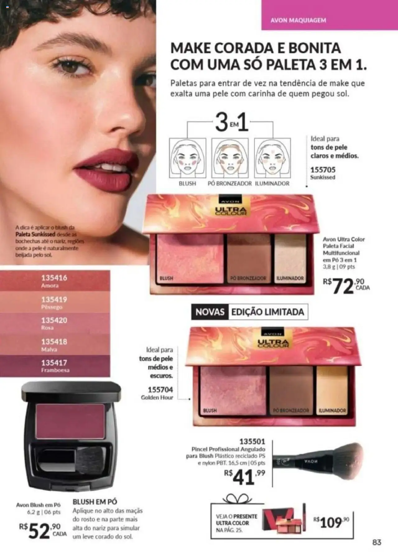 Avon Folheto - válido de 26.09.2025 | Página: 247 | Produtos: Pêssego, Pó, Blush, Maçãs