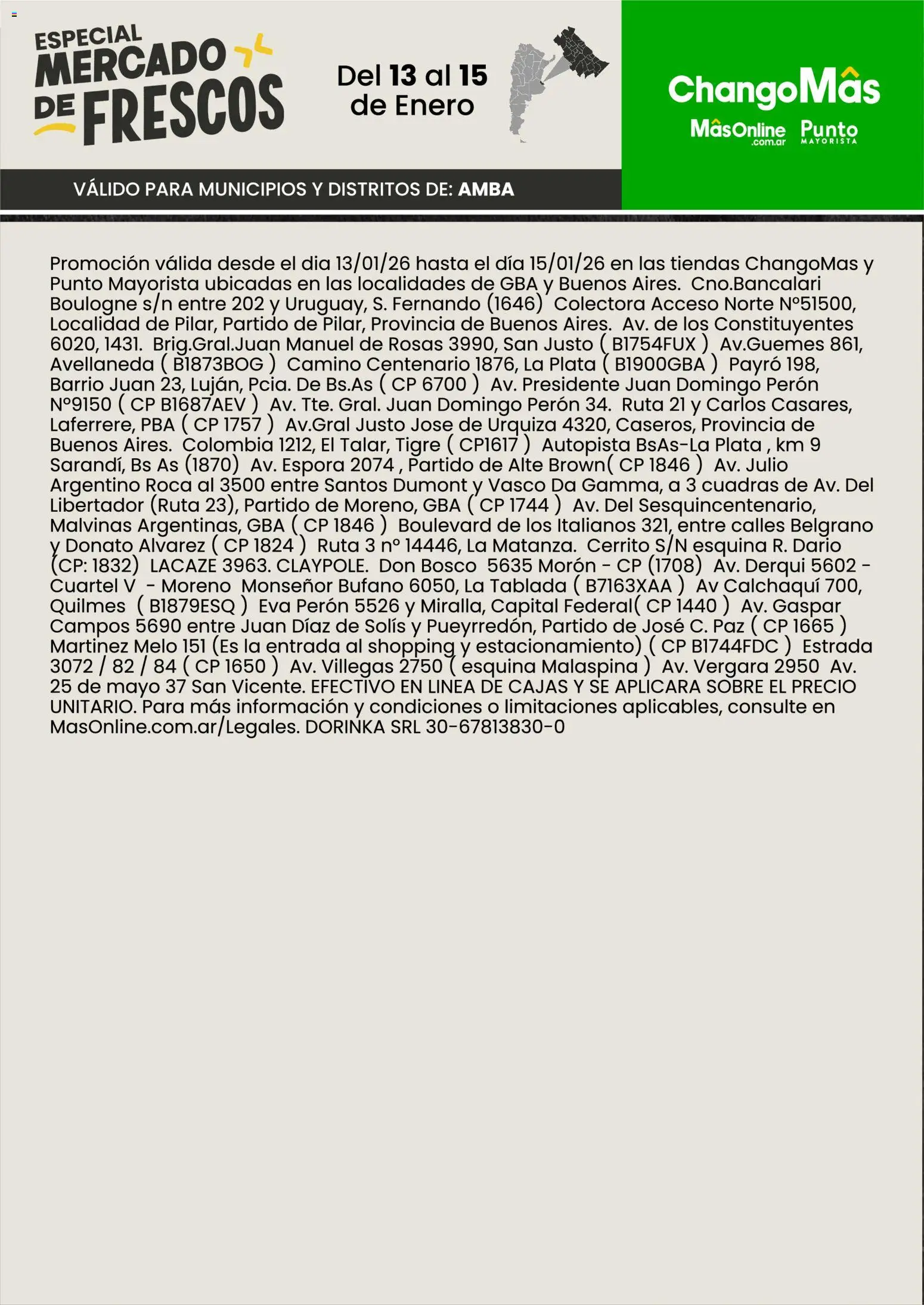 Punto Mayorista Mercado de Frescos │ válido desde el 13.01.2026 | Página: 2 | Productos: Sobre
