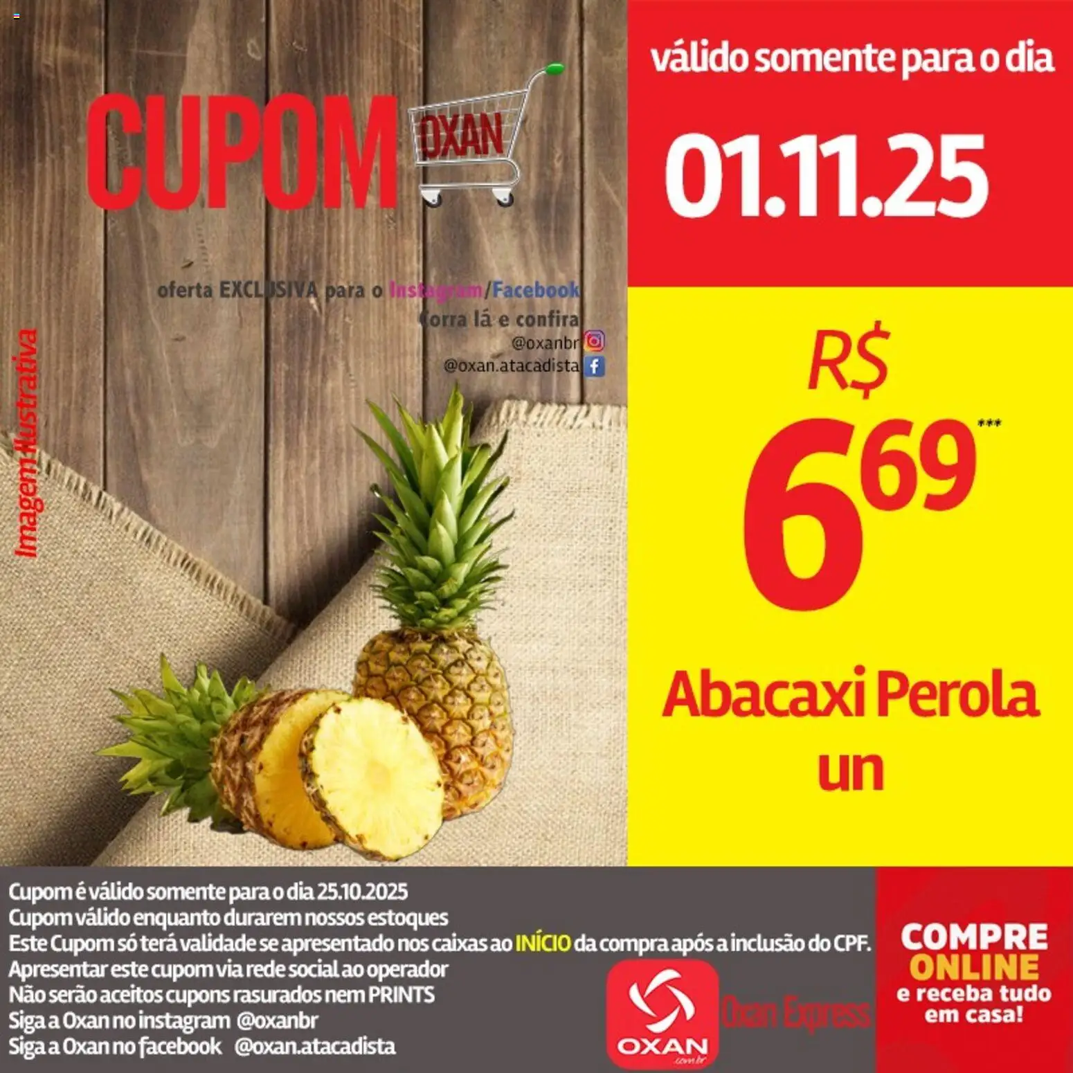 Oxan Atacadista Folheto - válido de 01.11.2025 | Página: 15 | Produtos: Abacaxi