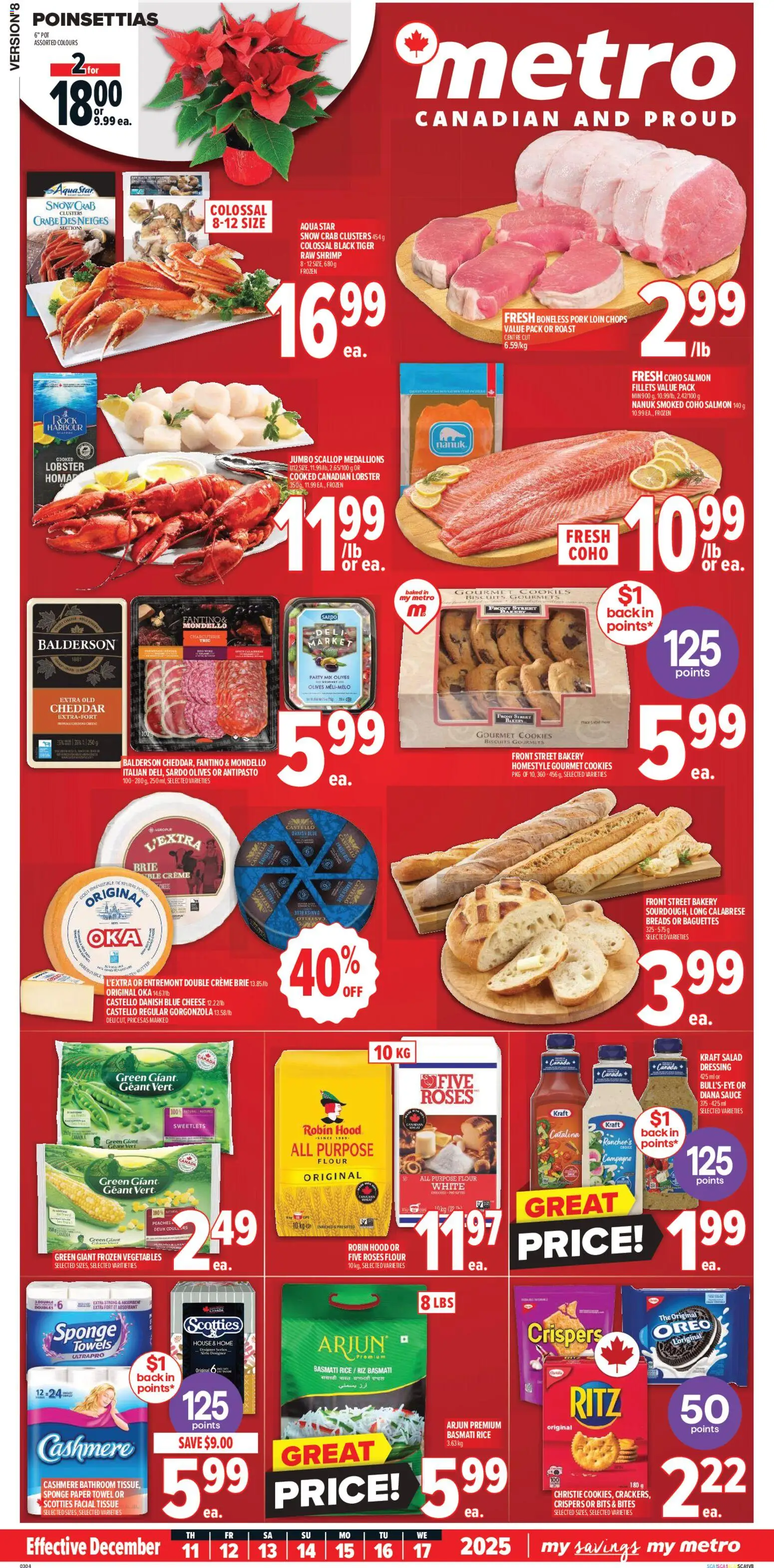 Metro flyer valid from 11.12.2025 | Page: 4 | Products: Rice, Salad, Sponge, Cheese