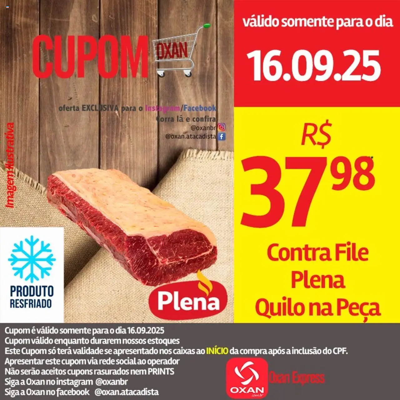 Oxan Atacadista Folheto - válido de 16.09.2025 | Página: 2 | Produtos: Contra filé