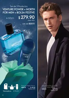 Vista previa de Oriflame campaña 12 2025, nuevo folleto de la tienda, válido en México a partir del 06.12.2025 | Página: 34 | Productos: Desodorante, Bolsa