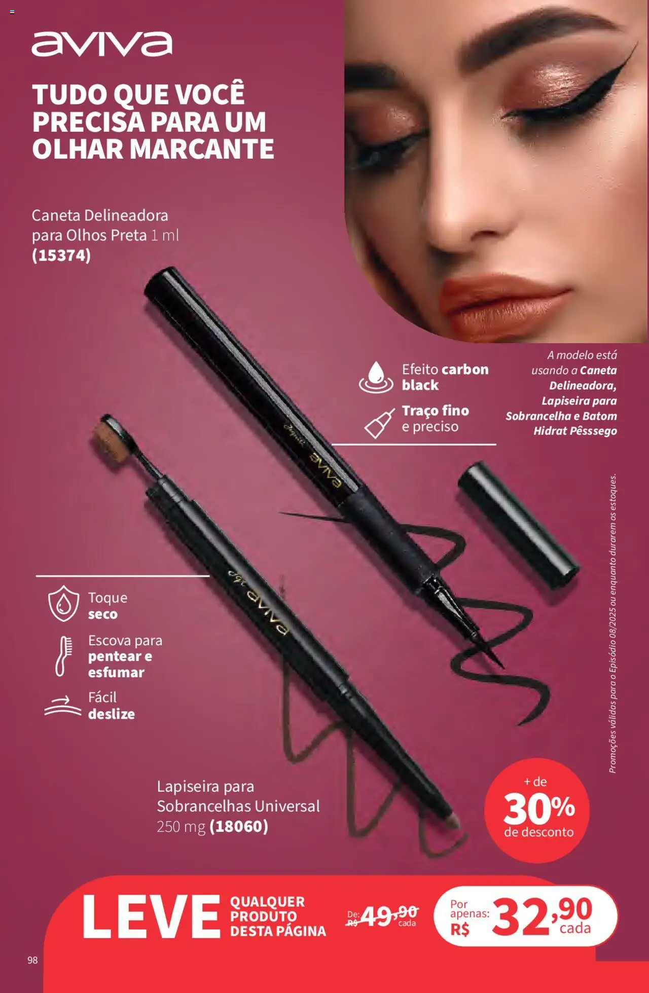 Jequiti Folheto - válido de 02.06.2025 | Página: 98 | Produtos: Batom, Escova, Lapiseira, Caneta