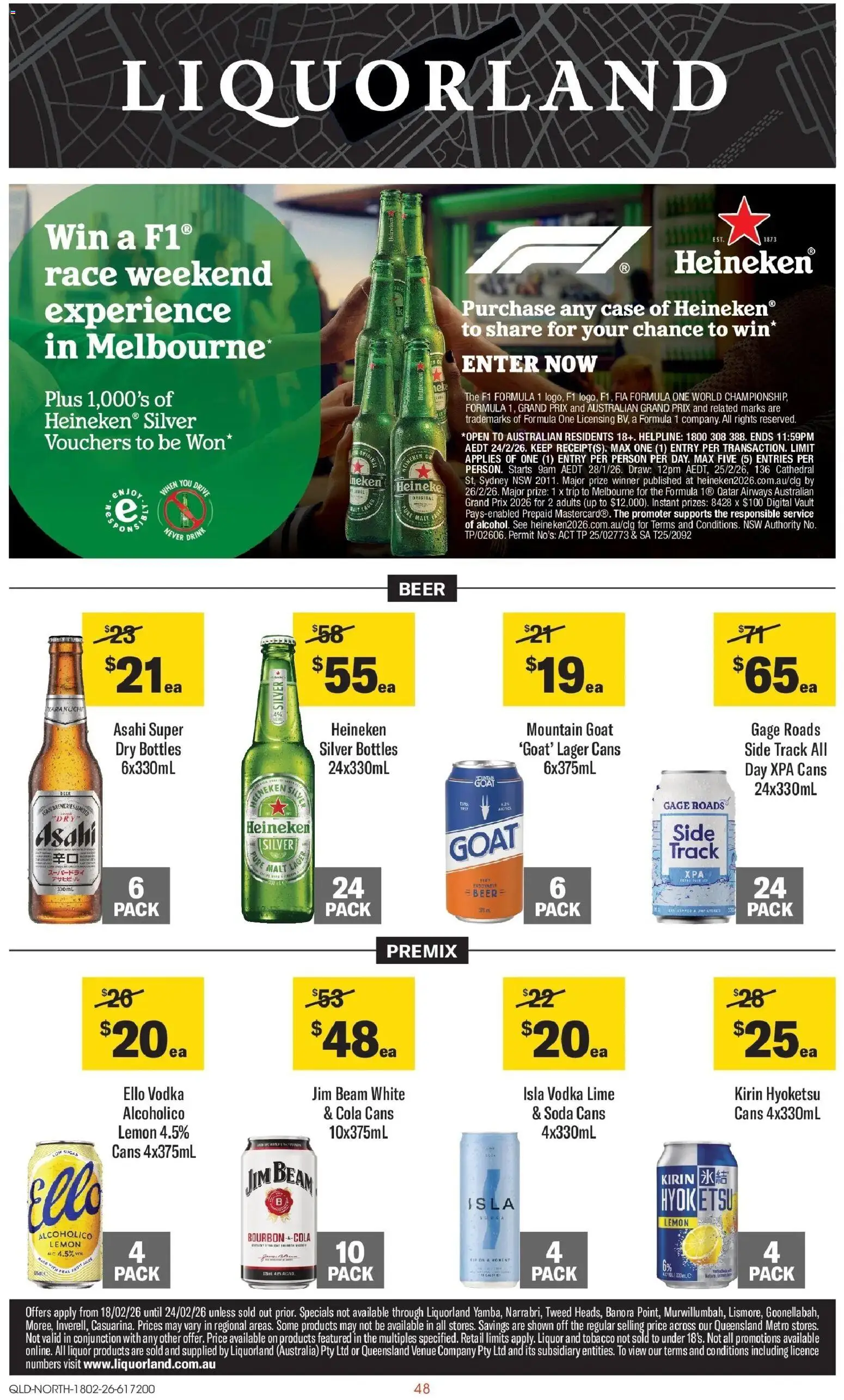 Coles catalogue - valid from 18.02.2026 | Page: 48 | Products: Juice, Beef, Vodka, Case
