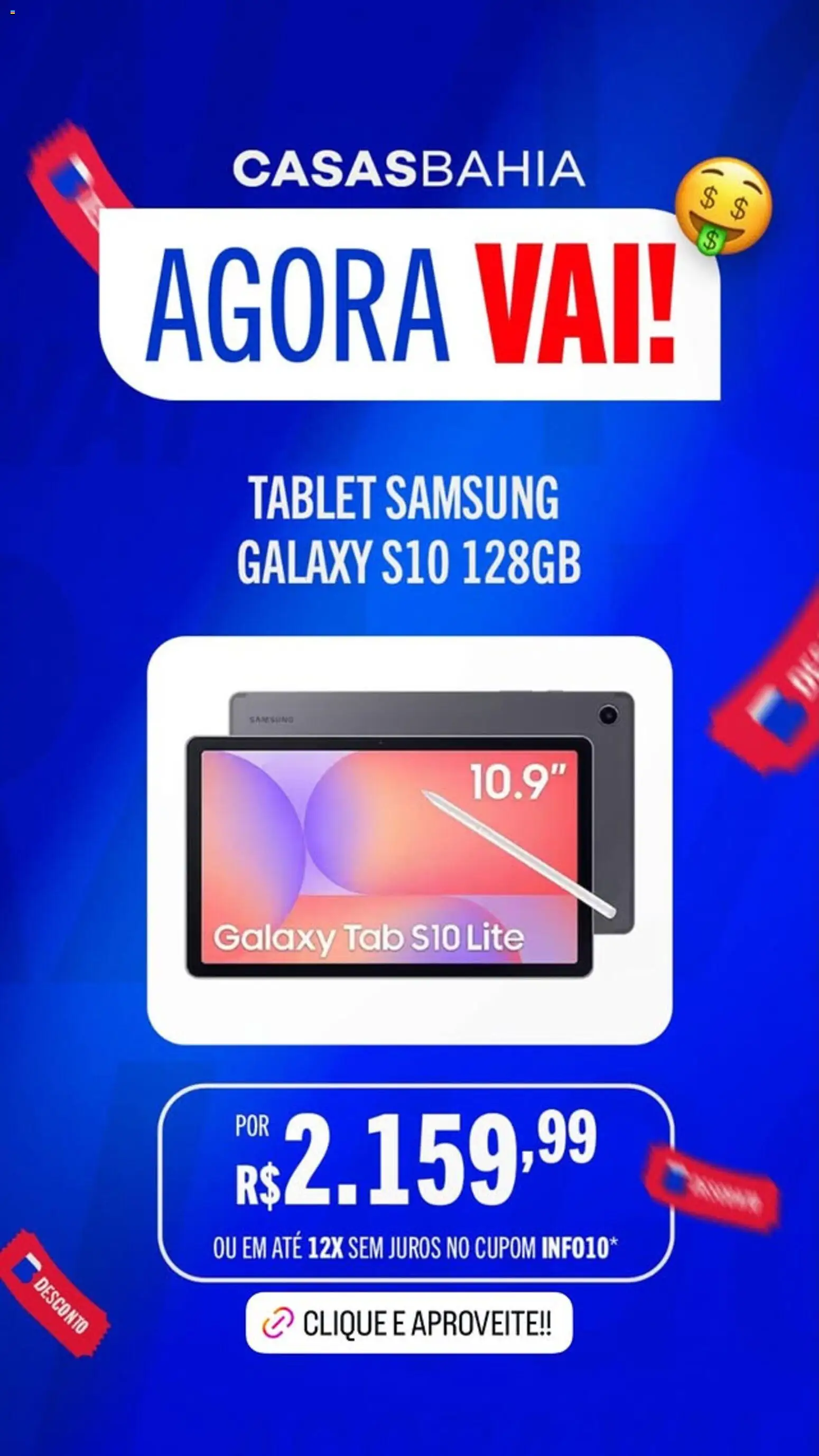 Casas Bahia Folheto - válido de 23.01.2026 | Página: 3 | Produtos: Tablet
