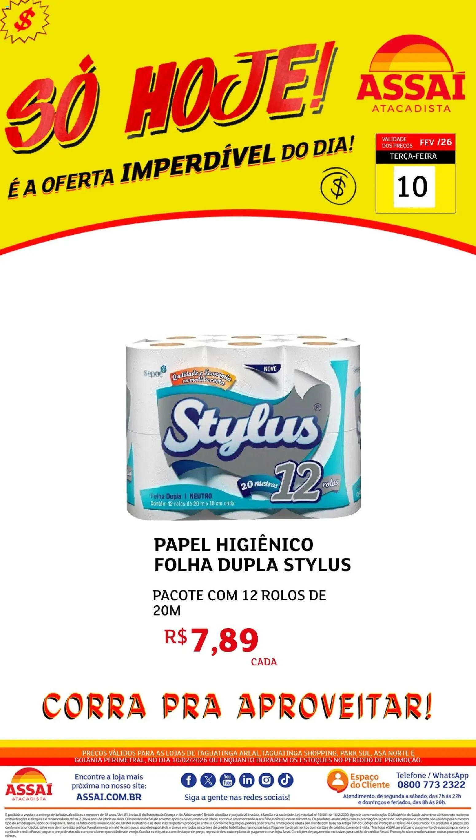 Assaí Atacadista Folheto - válido de 10.02.2026 | Página: 1