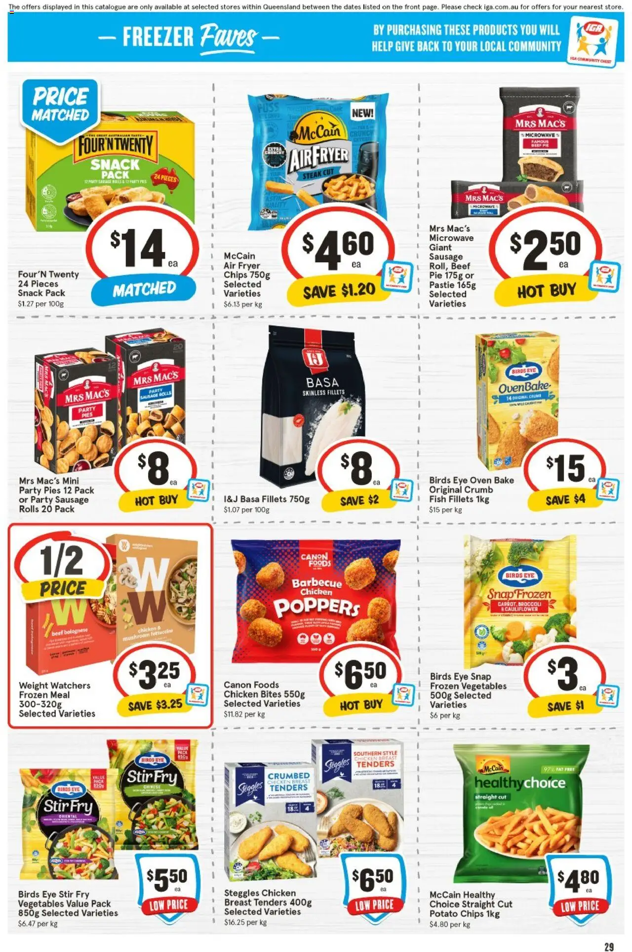 IGA catalogue - valid from 18.06.2025 | Page: 30 | Products: Fish, Sausage, Pies, Oven