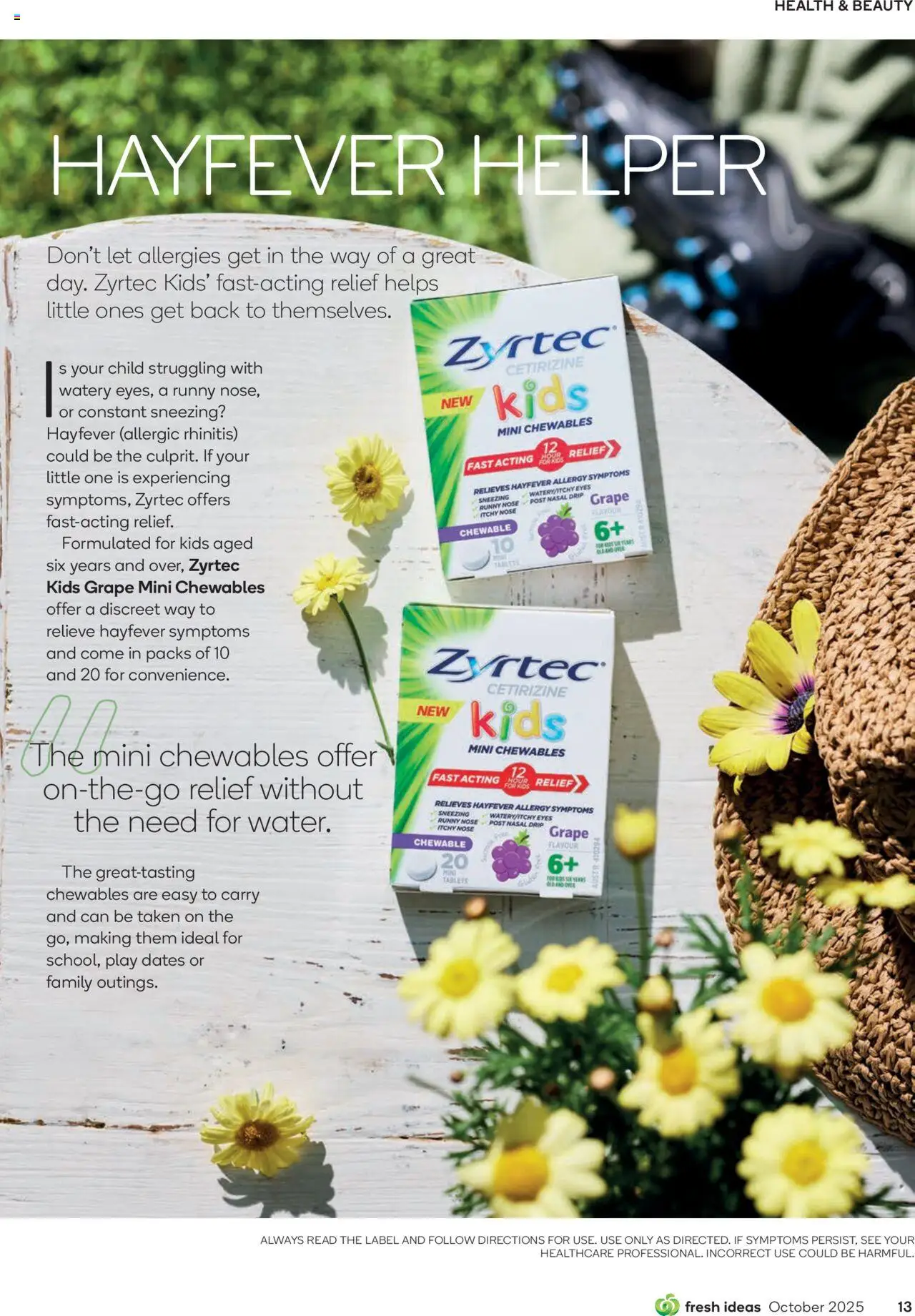 Woolworths catalogue - valid from 01.10.2025 | Page: 128 | Products: Runny nose, Tablets, Allergy