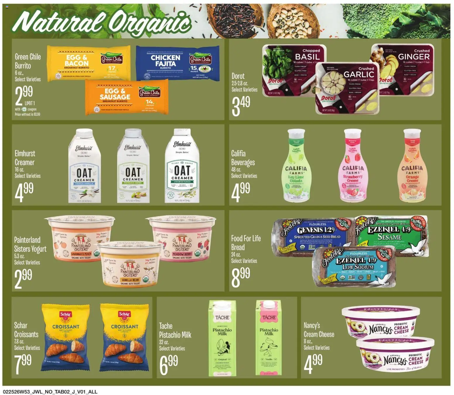 Jewel Osco Specialty & Local - valid from 25.02.2026 | Page: 2 | Products: Milk, Yogurt, Sausage, Peach