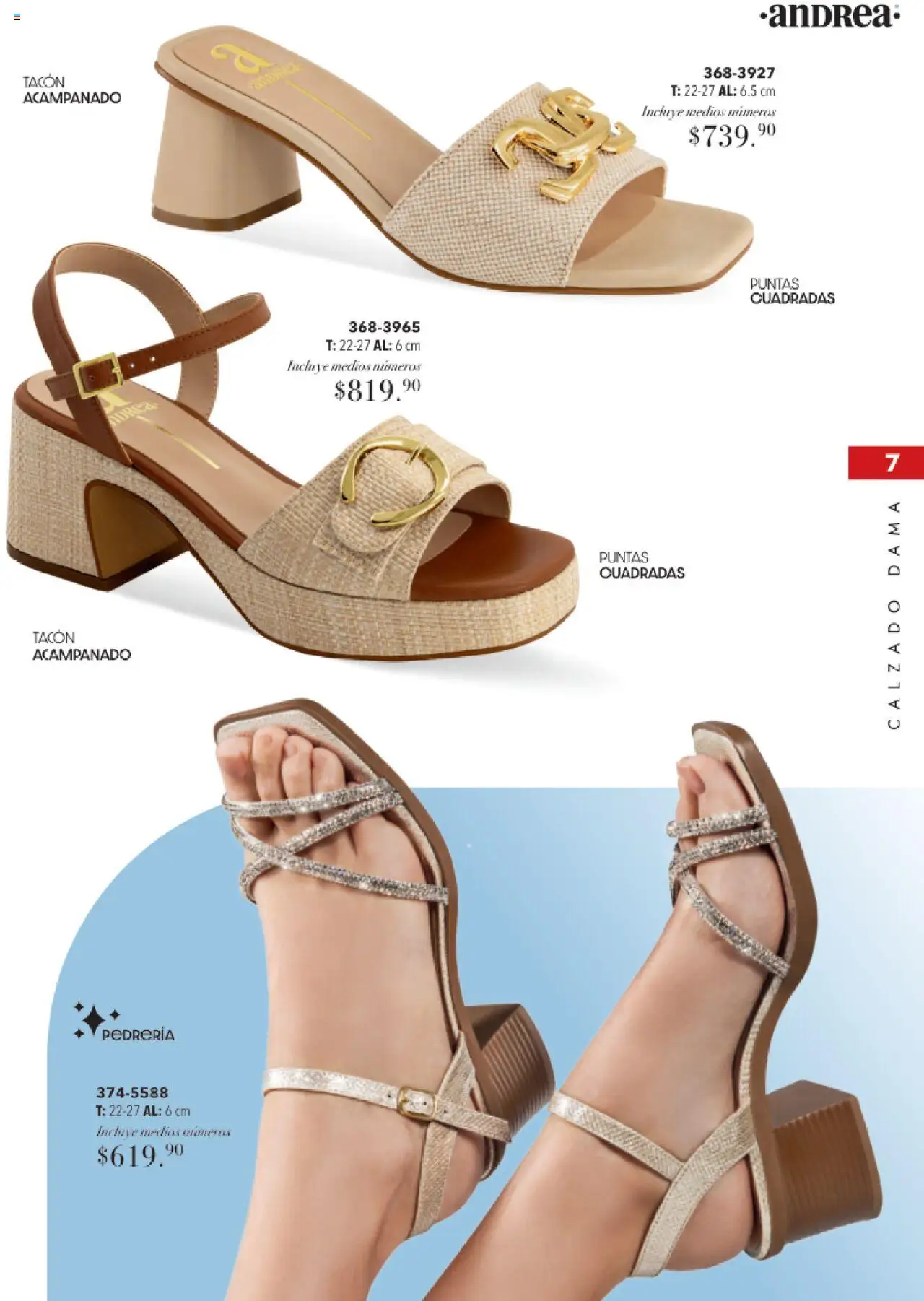 Nuevas ofertas de Andrea válidas en toda la República Mexicana desde el 17.08.2025. ¡Encuentra las mejores ofertas en Andrea - Catálogo Tropical Otoño / Invierno! | Página: 7